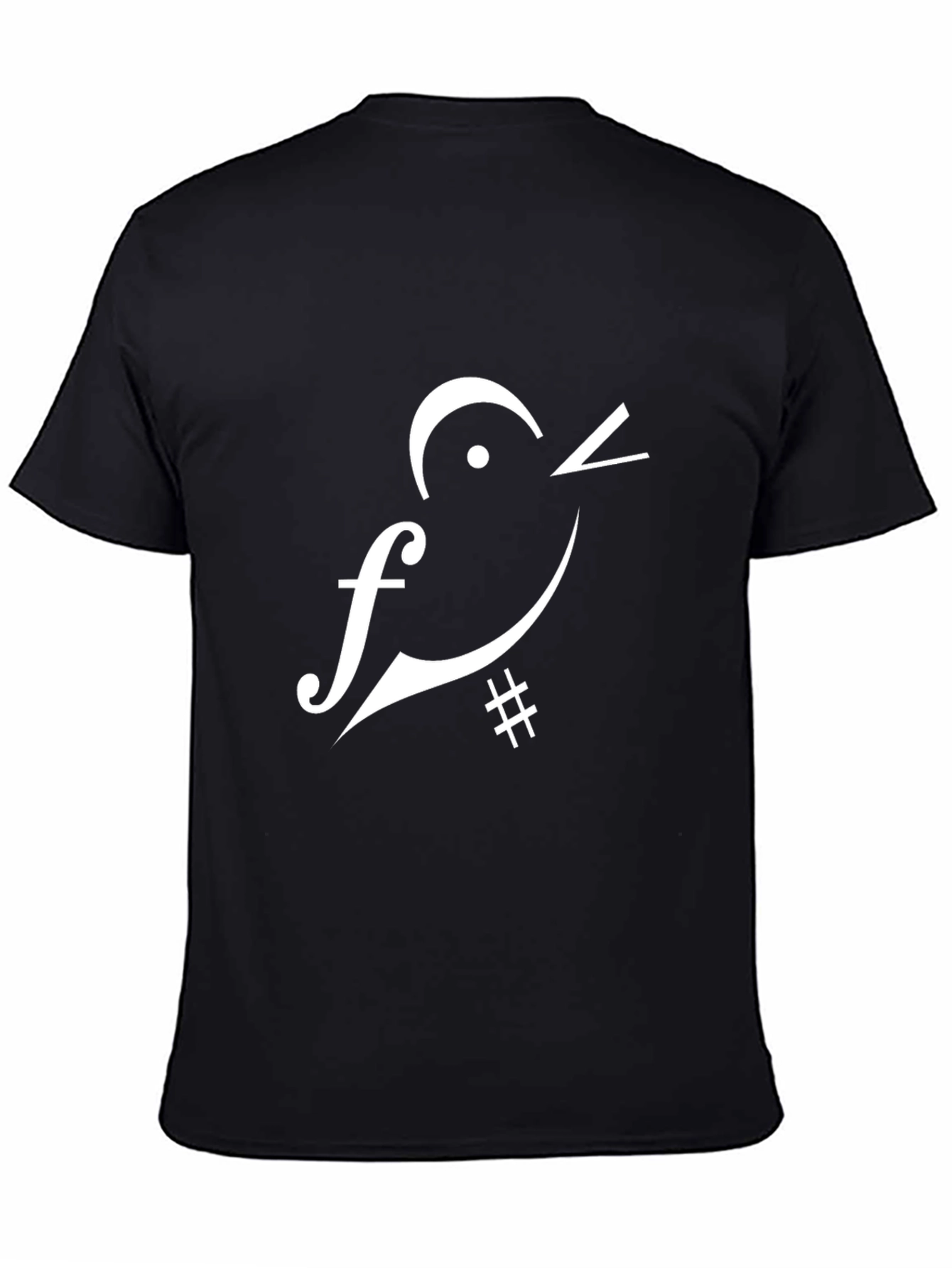 Black Musical Bird Black T-Shirt view 4