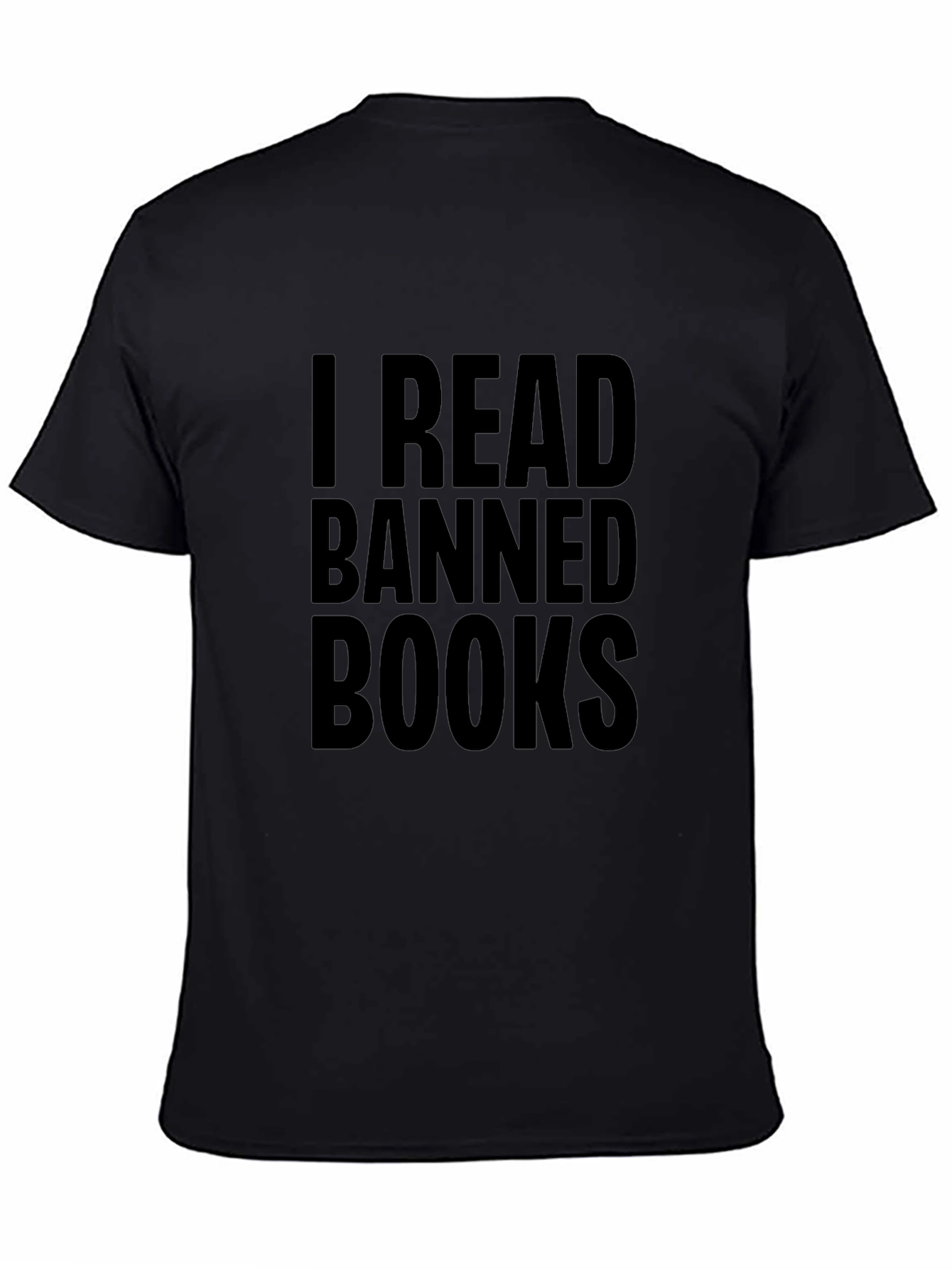 Black I Read Banned Books T-Shirt view 4