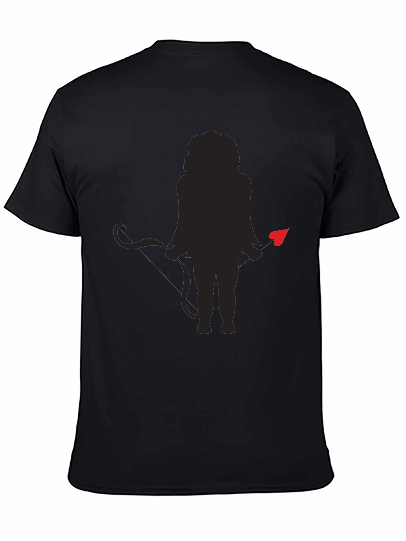 Black Devil Cupid Graphic Tee - Men's Black T-Shirt view 4