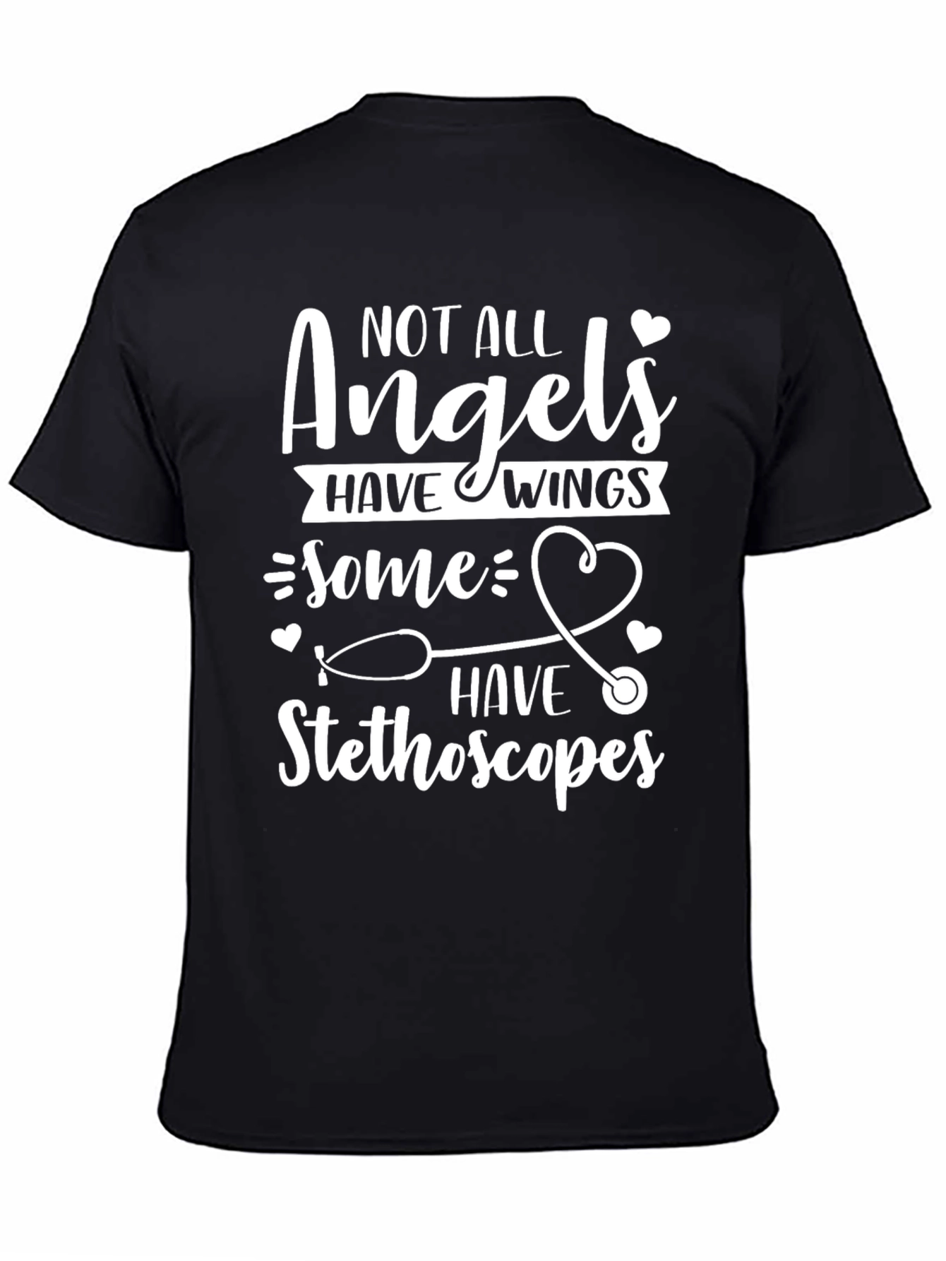 Black Angels Stethoscope Graphic Tee view 4