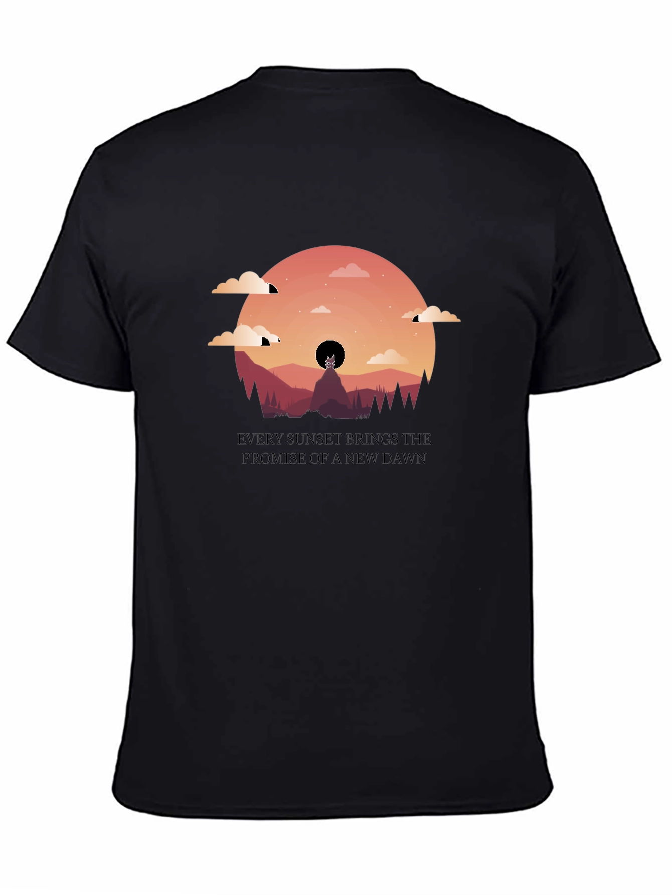 Black Sunset Promise Graphic Tee view 4