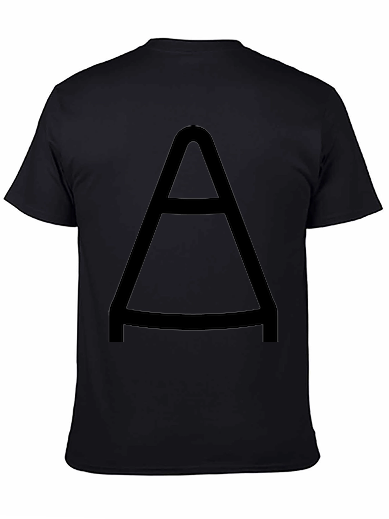 Black Bold "A" Graphic Tee - Casual Style view 4