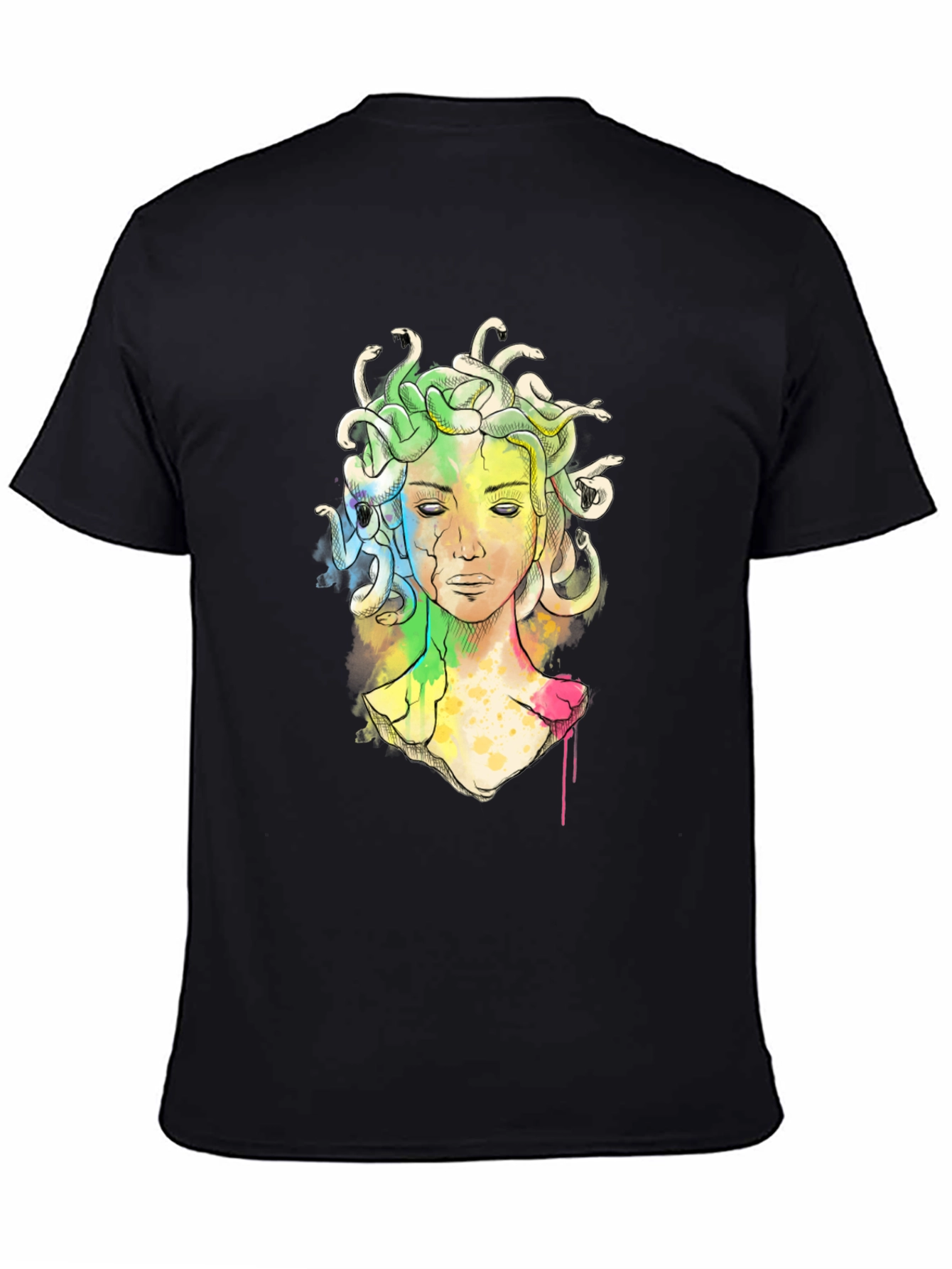 Black Medusa Graphic Tee - Modern Myth T-Shirt view 4