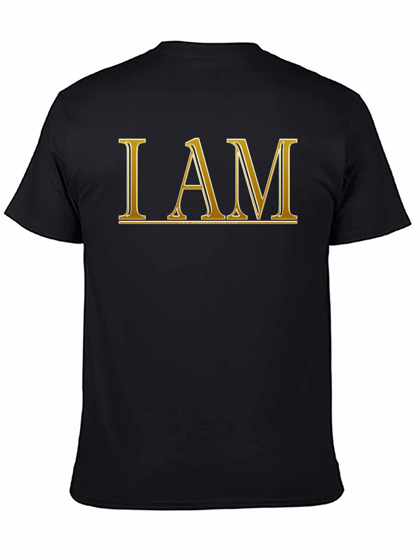 Black I AM Graphic T-Shirt - Black Cotton Blend view 4