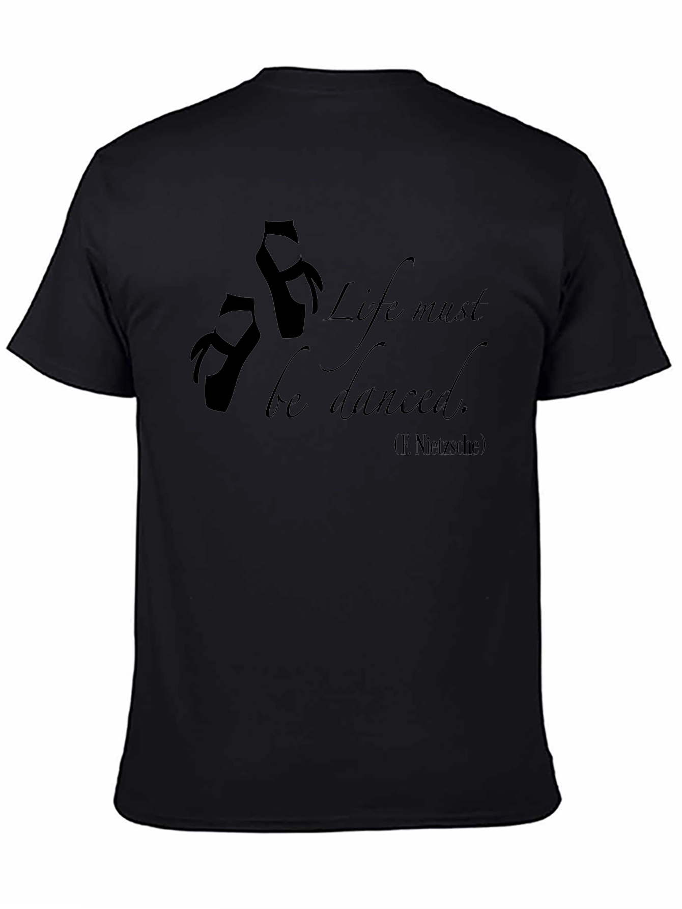 Black Life Must Be Danced T-Shirt - Ballet Inspired Tee view 4