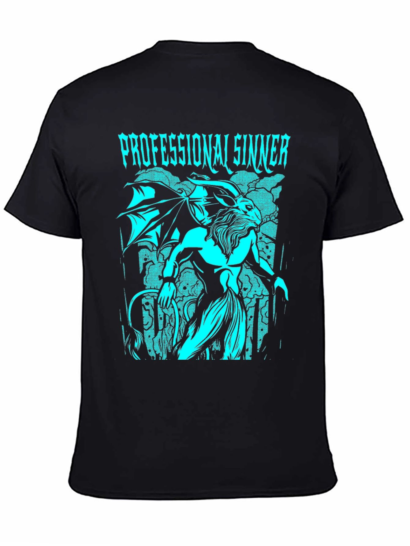Black Professional Sinner Graphic T-Shirt view 4