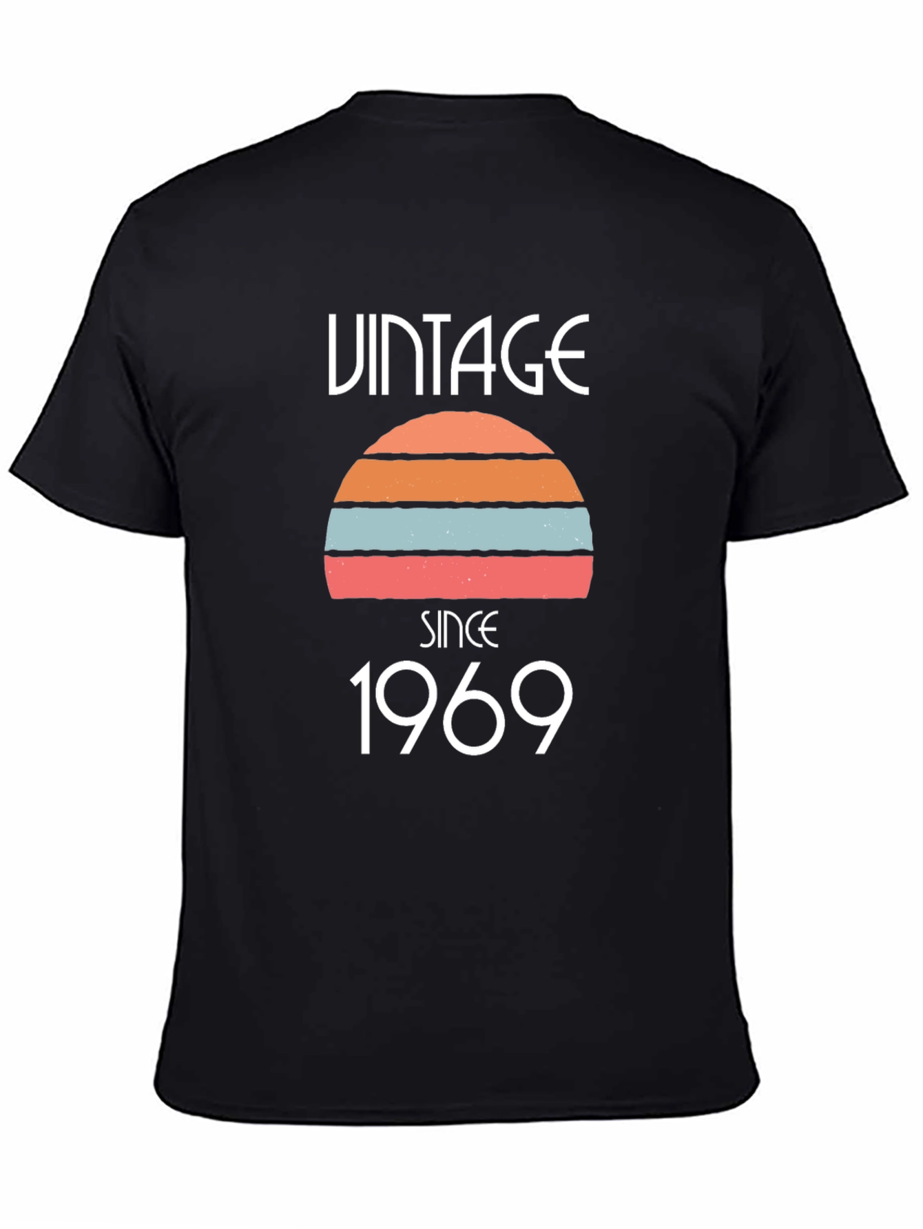 Black Vintage Since 1969 Graphic T-Shirt view 4
