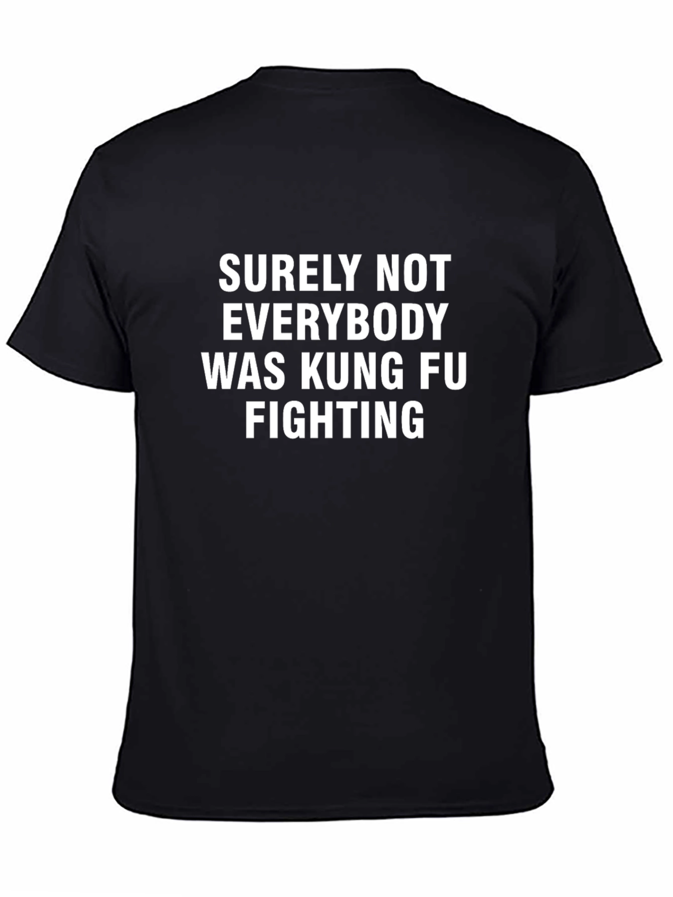 Black Kung Fu Fighting T-Shirt - Funny Graphic Tee view 4