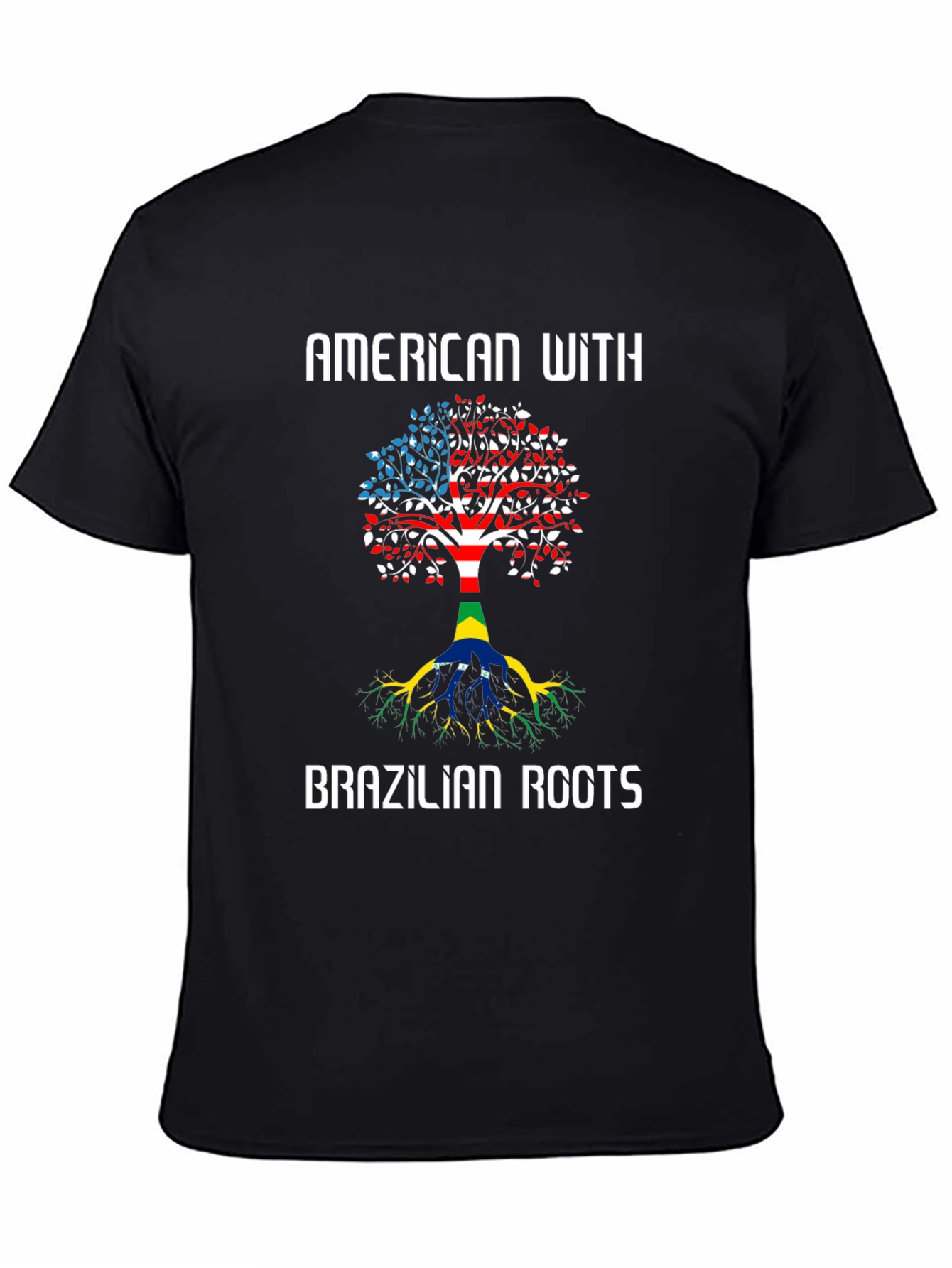 Black American with Brazilian Roots T-Shirt view 4