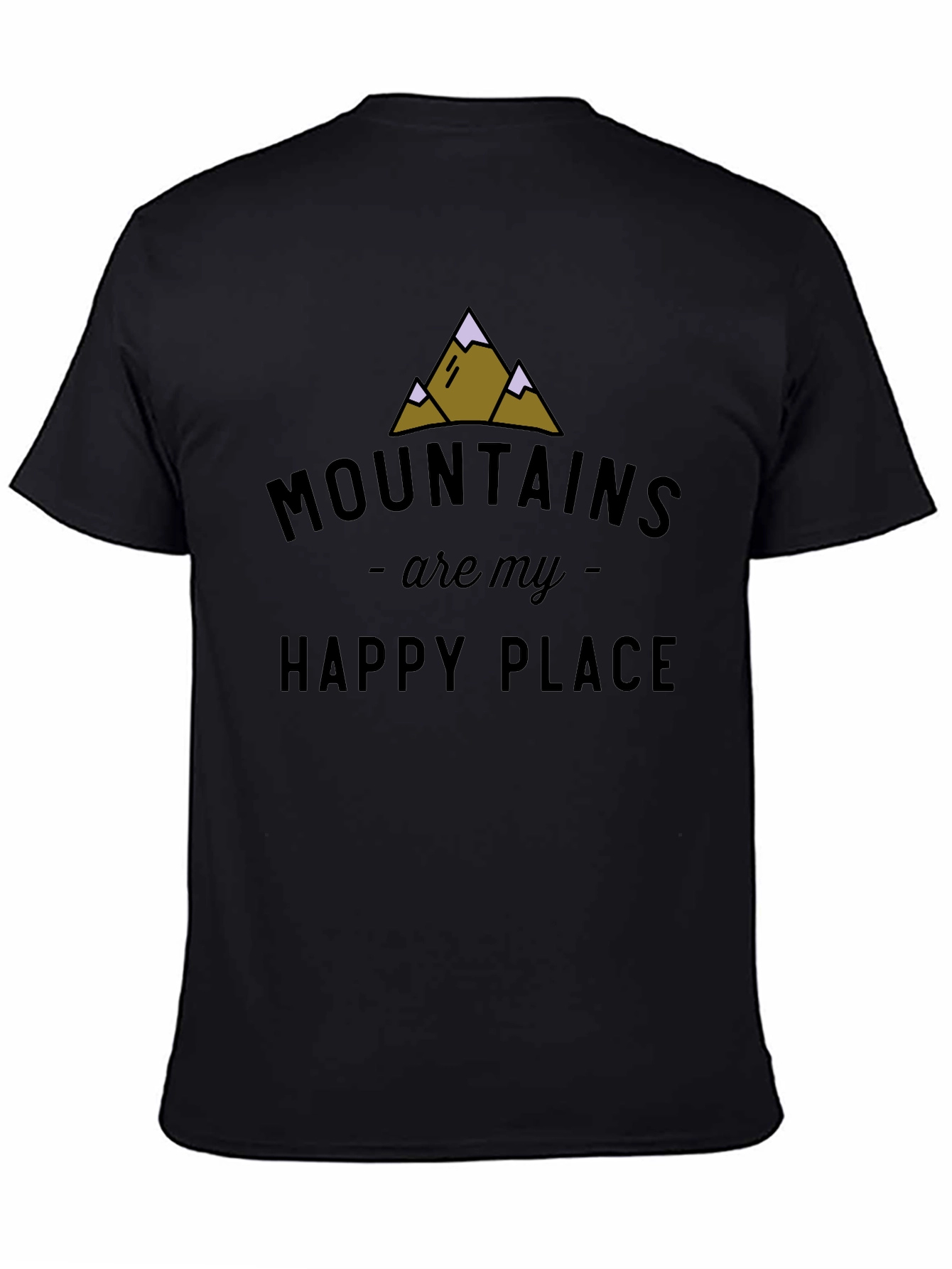 Black Mountains Are My Happy Place Graphic Tee view 4