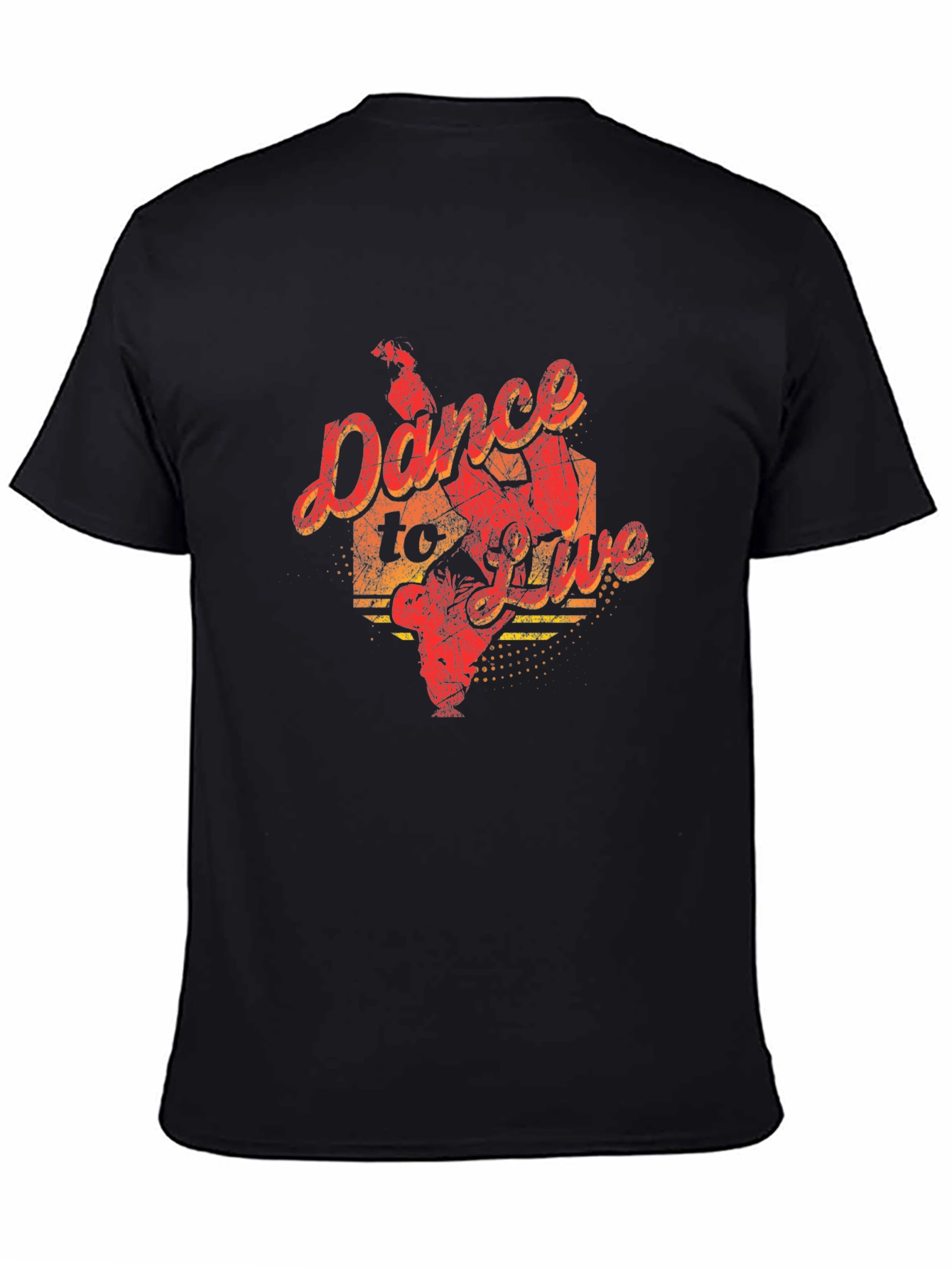 Black Dance To Live Graphic Tee - Black view 4