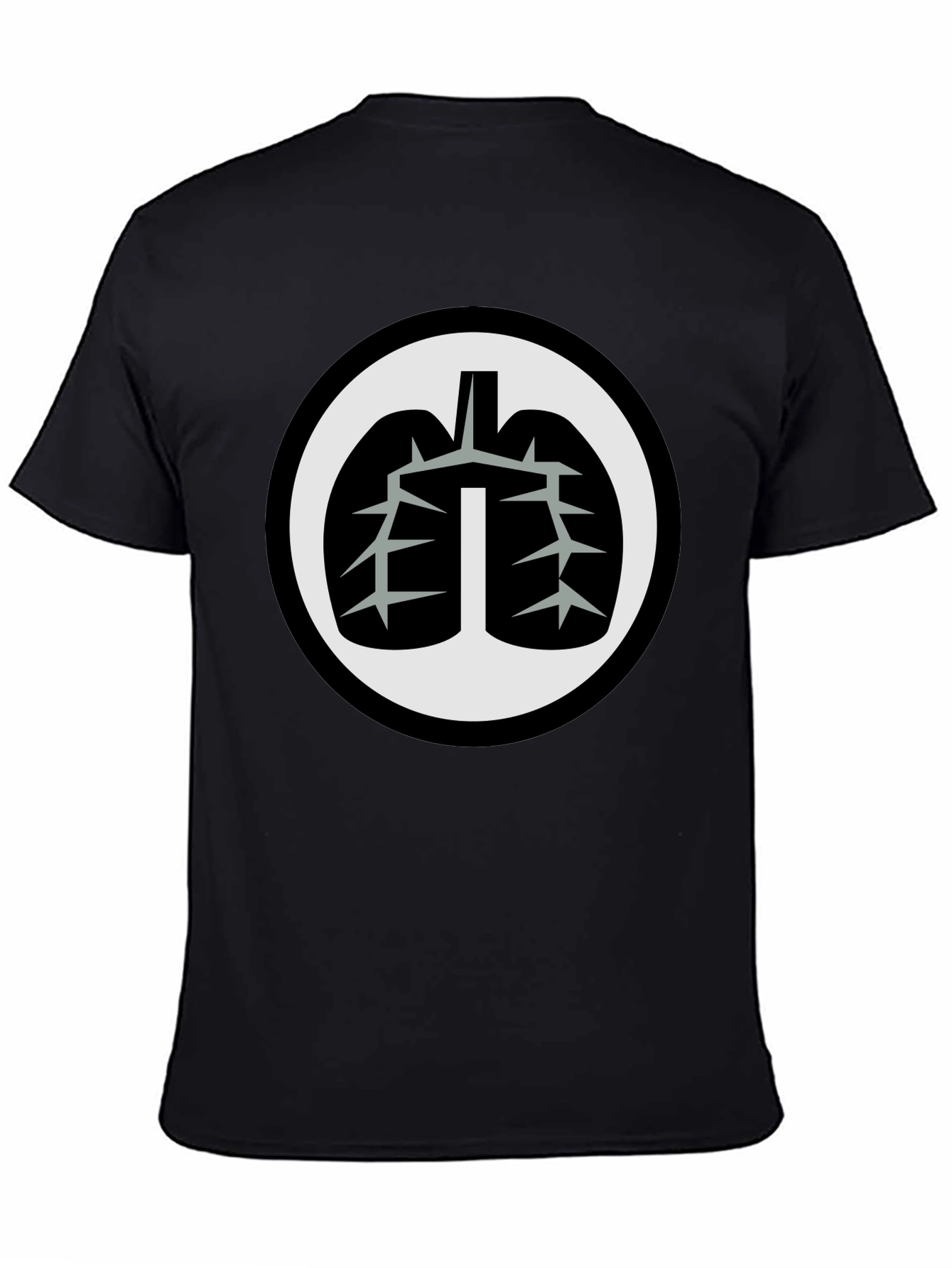 Black Lung Graphic Black T-Shirt view 4