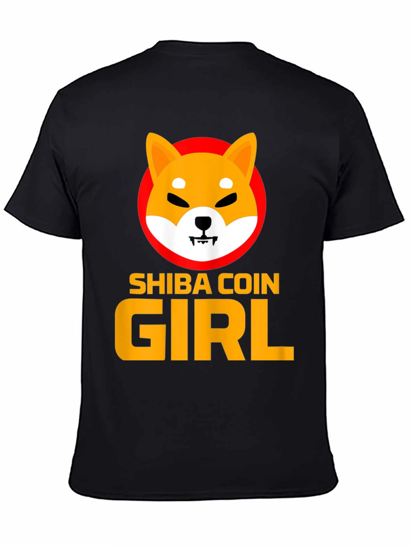 Shiba Coin Girl Graphic Tee - Black - 4