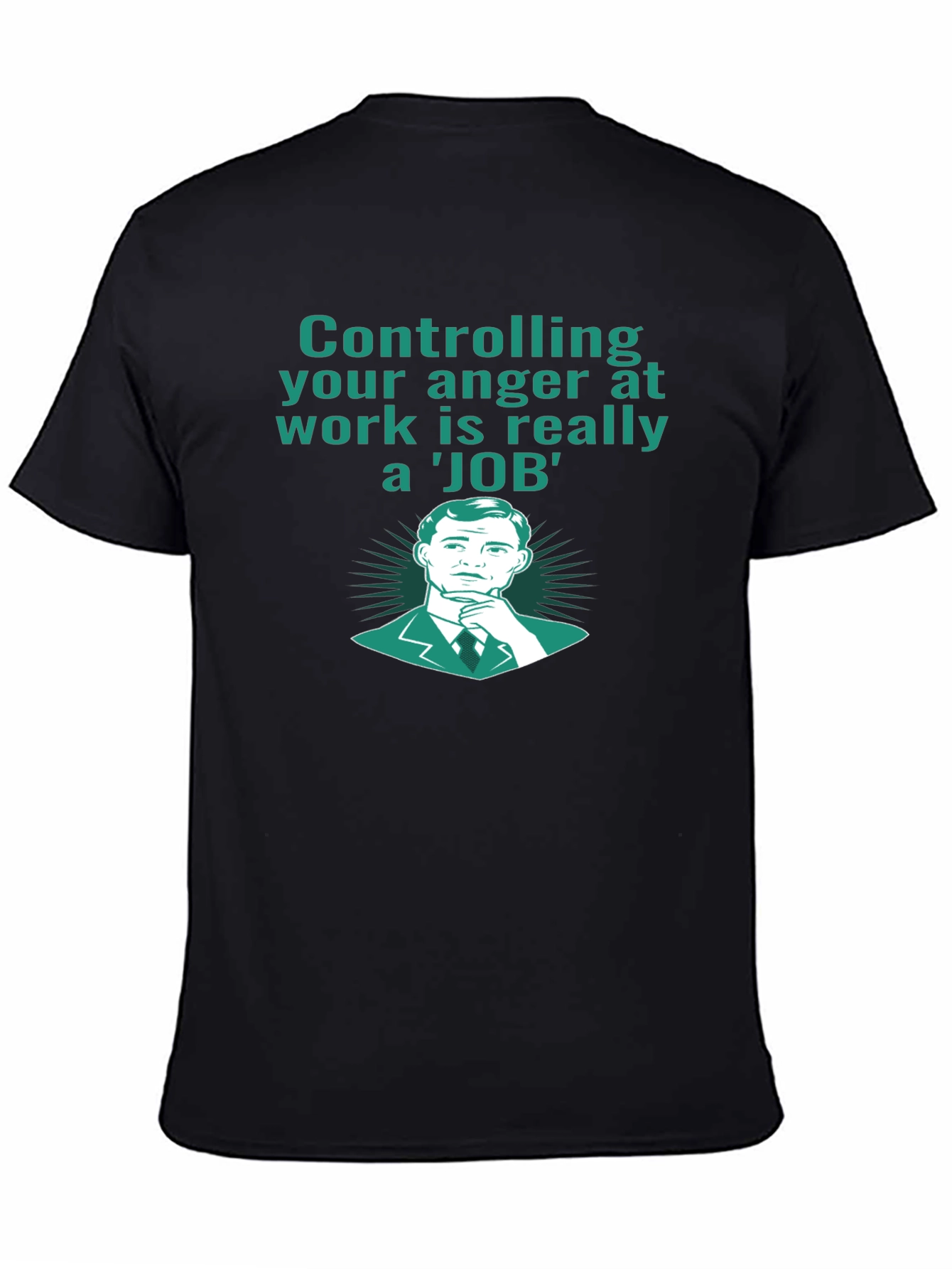 Black Controlling Anger T-Shirt view 4