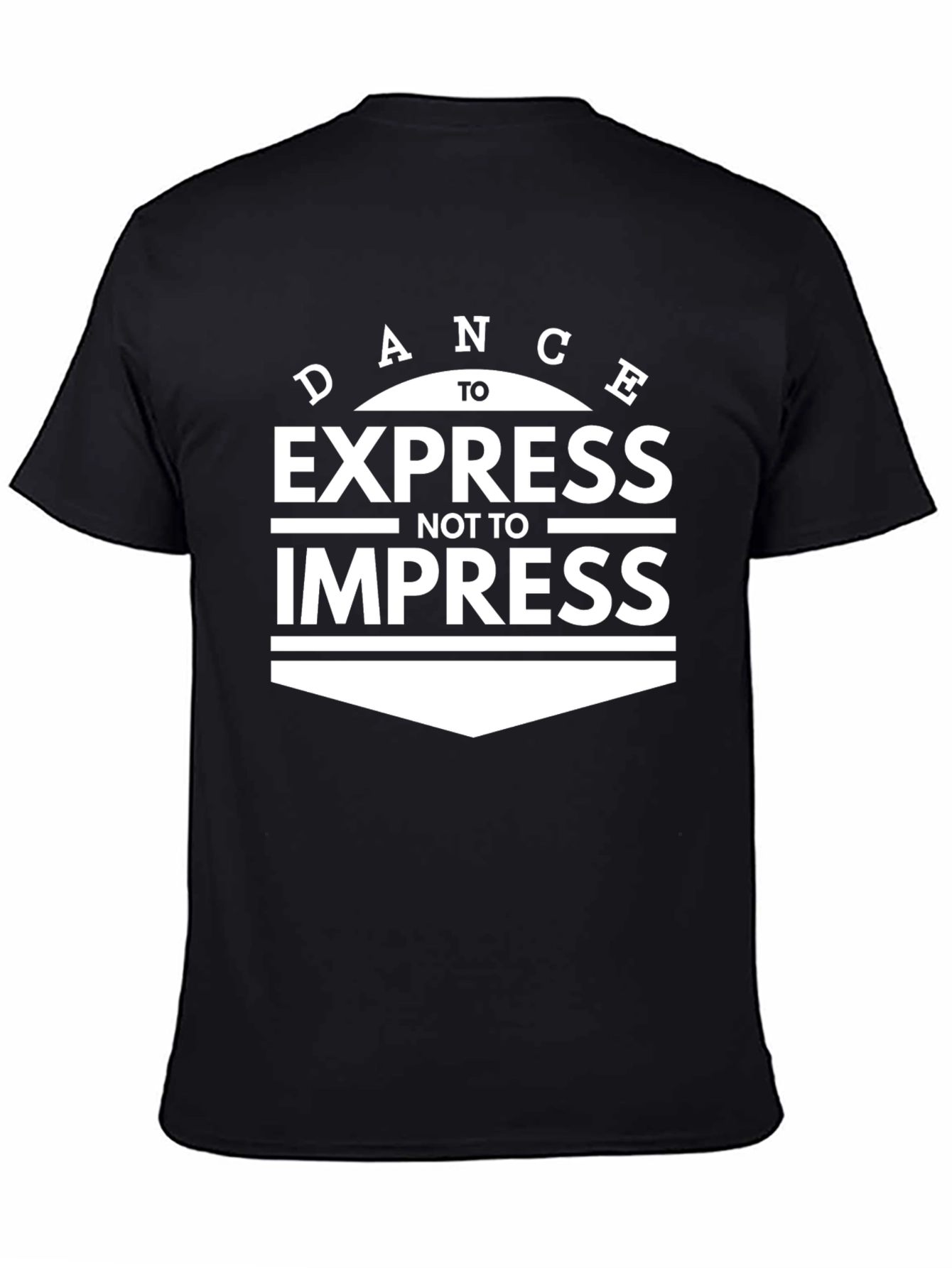 Black Dance to Express Graphic T-Shirt - Stylish Black Tee view 4