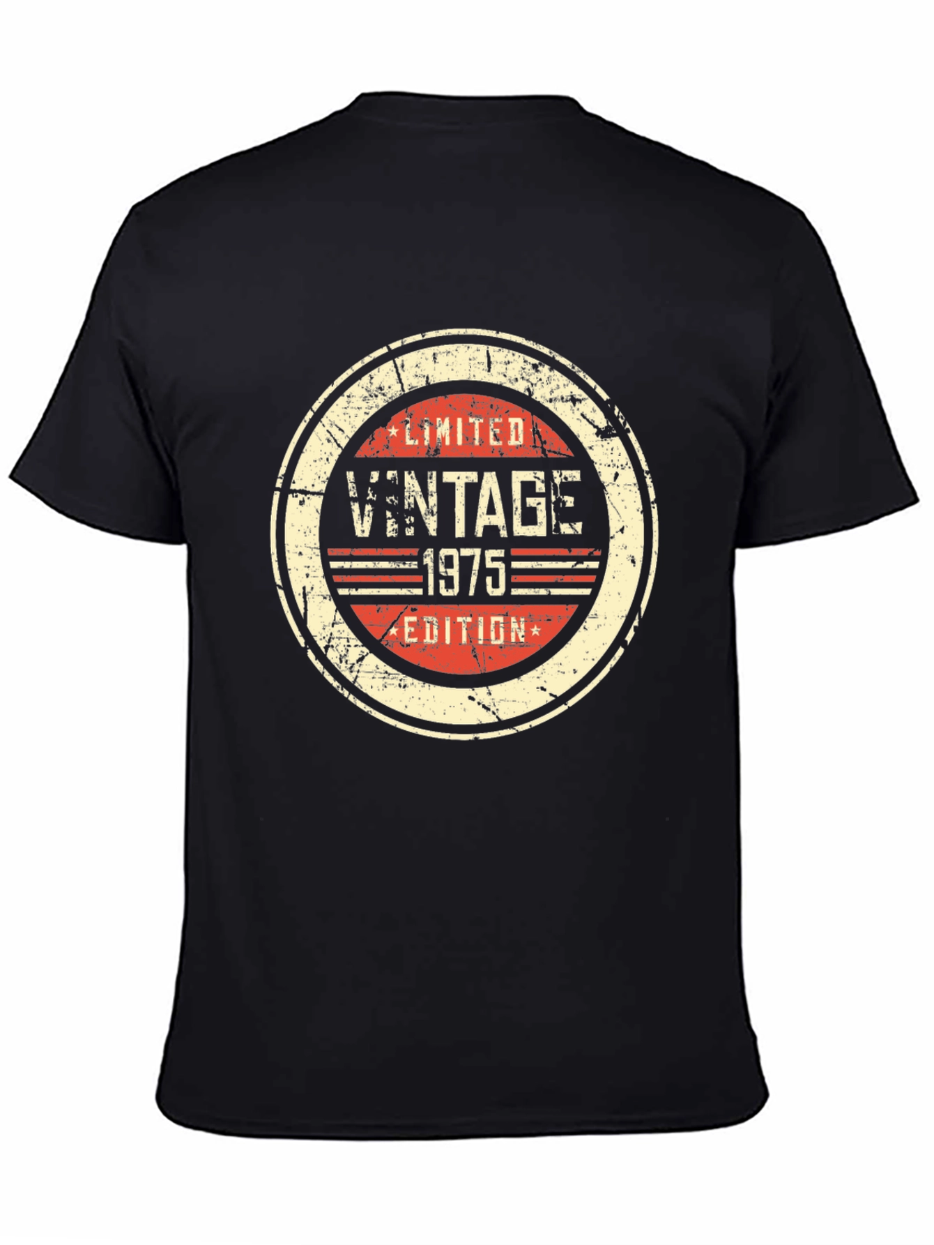 Black Vintage 1975 Limited Edition Black T-Shirt view 4