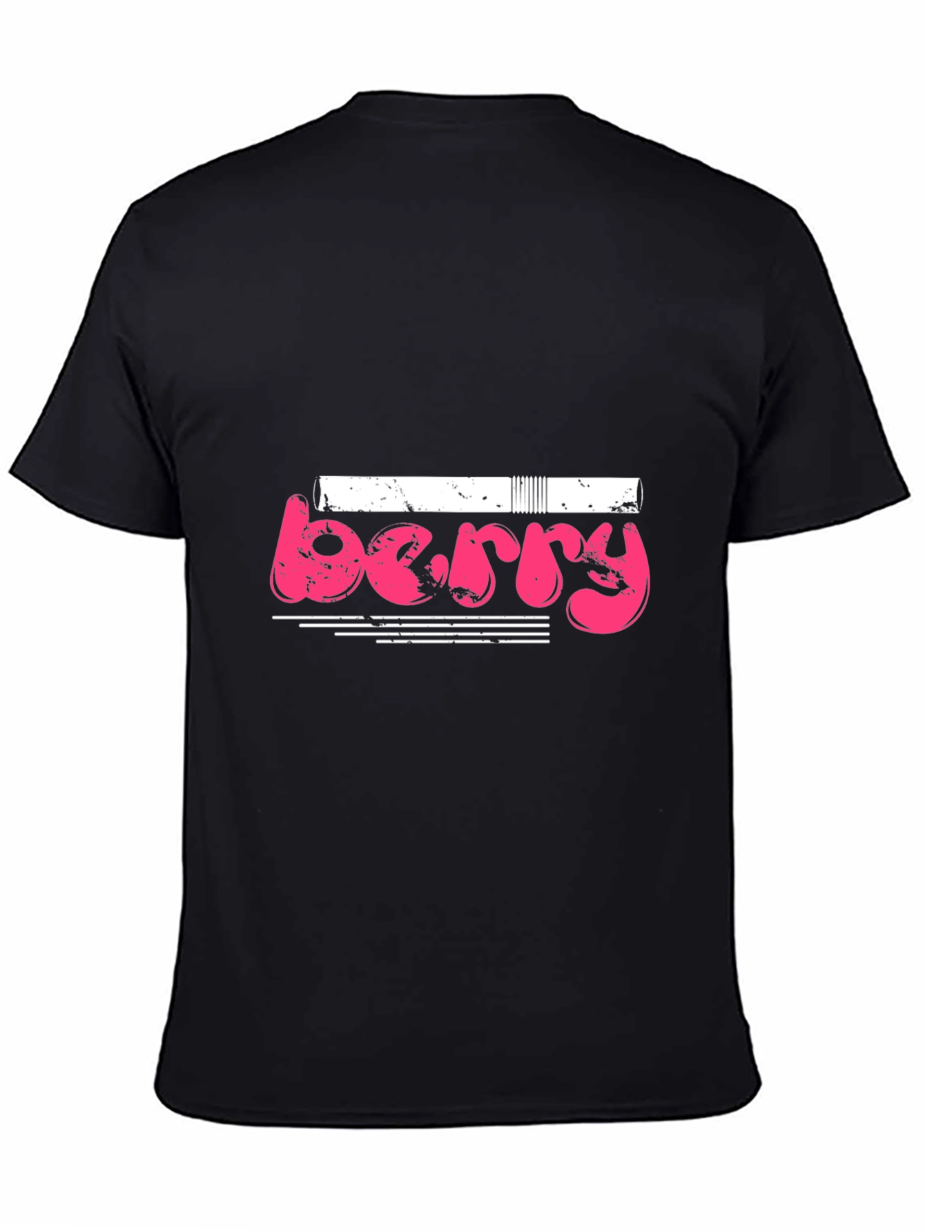 Black Berry Graphic Black T-Shirt view 4