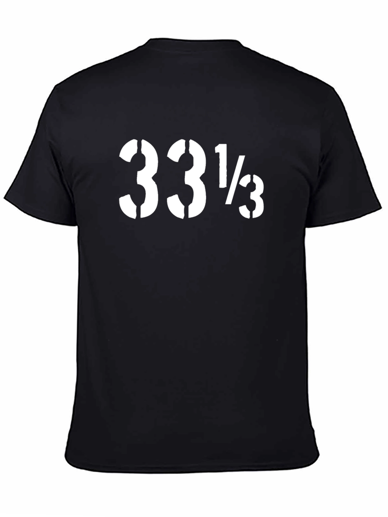 Black 33 1/3 RPM Black Graphic Tee view 4