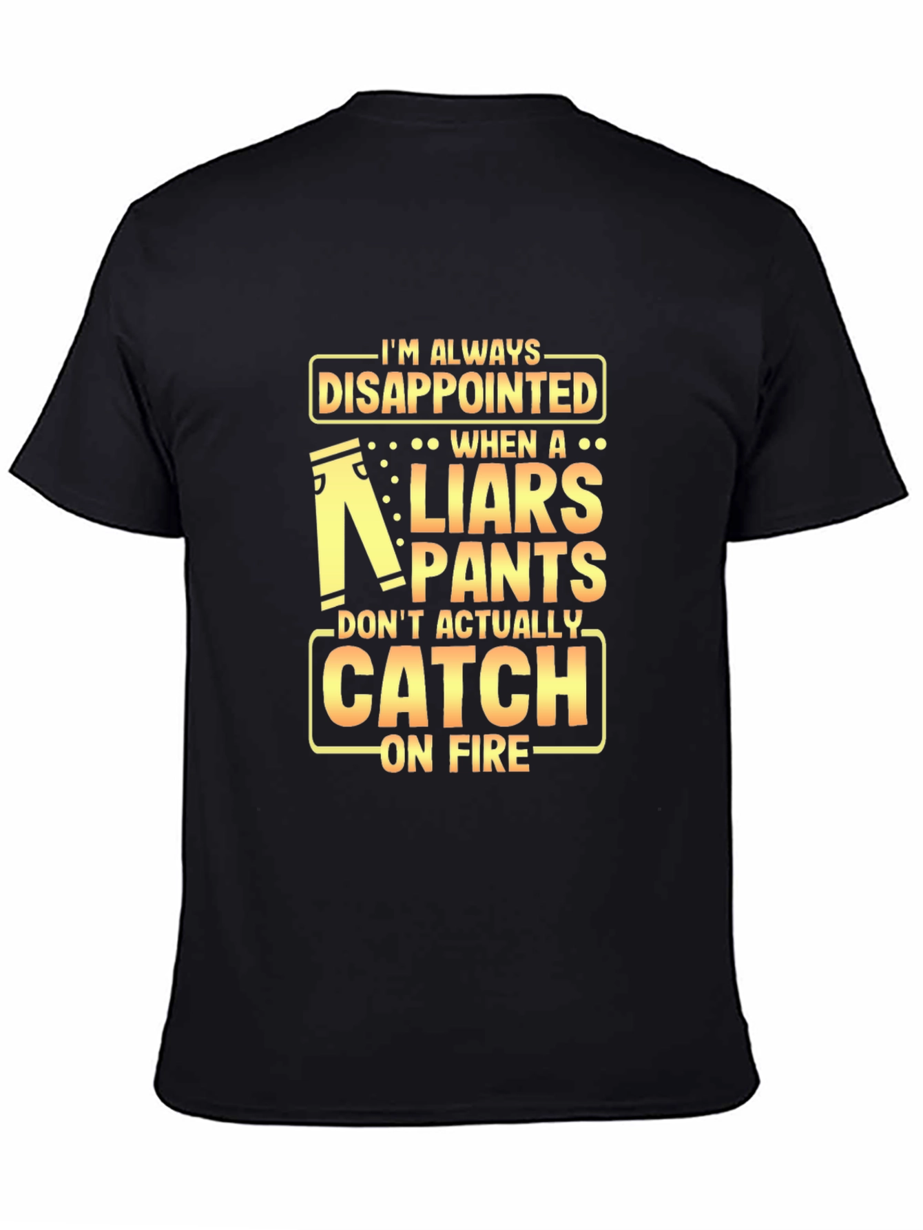 Black Liars Pants on Fire Graphic Tee view 4