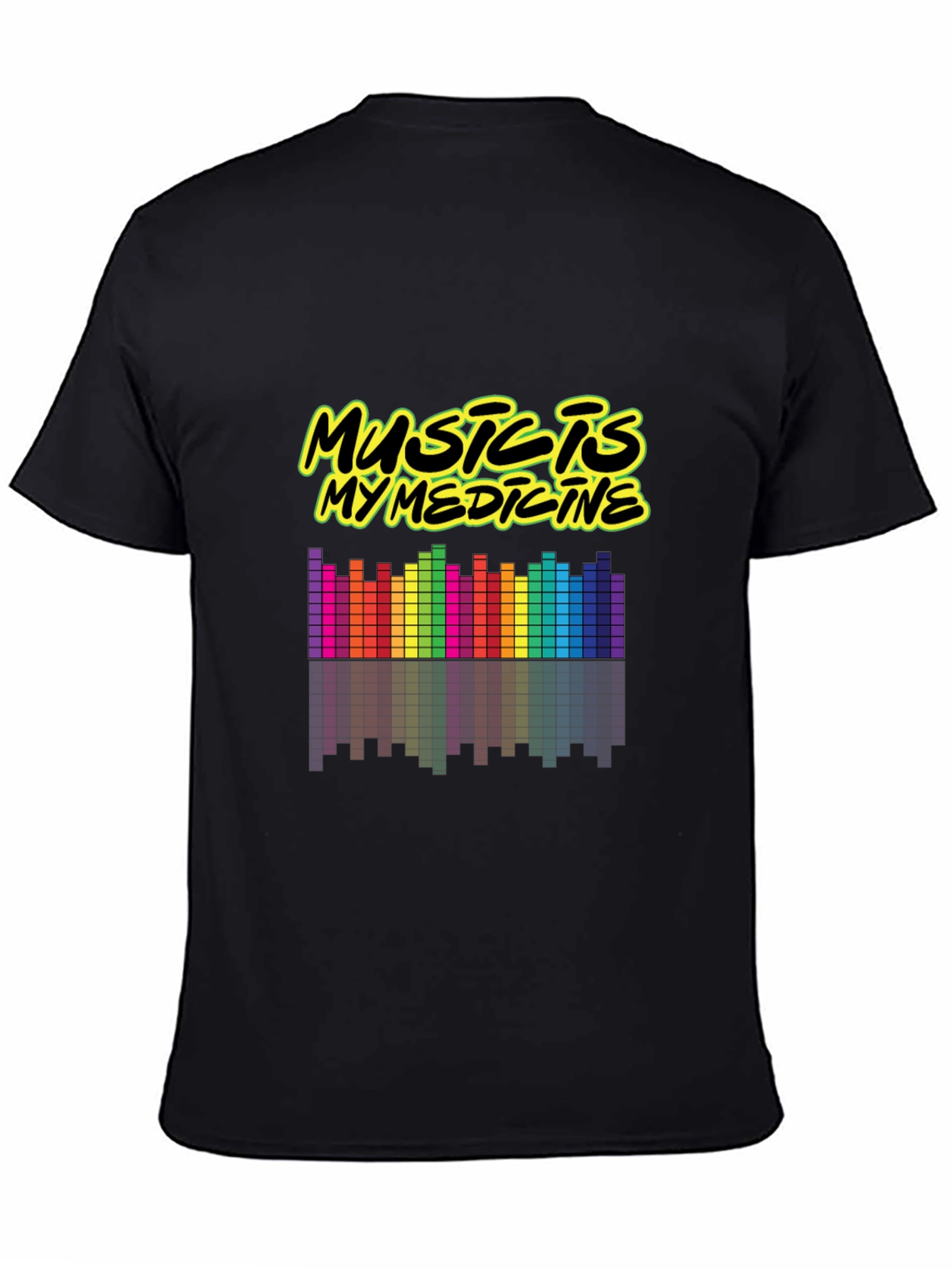 Black Music is My Medicine Graphic T-Shirt view 4