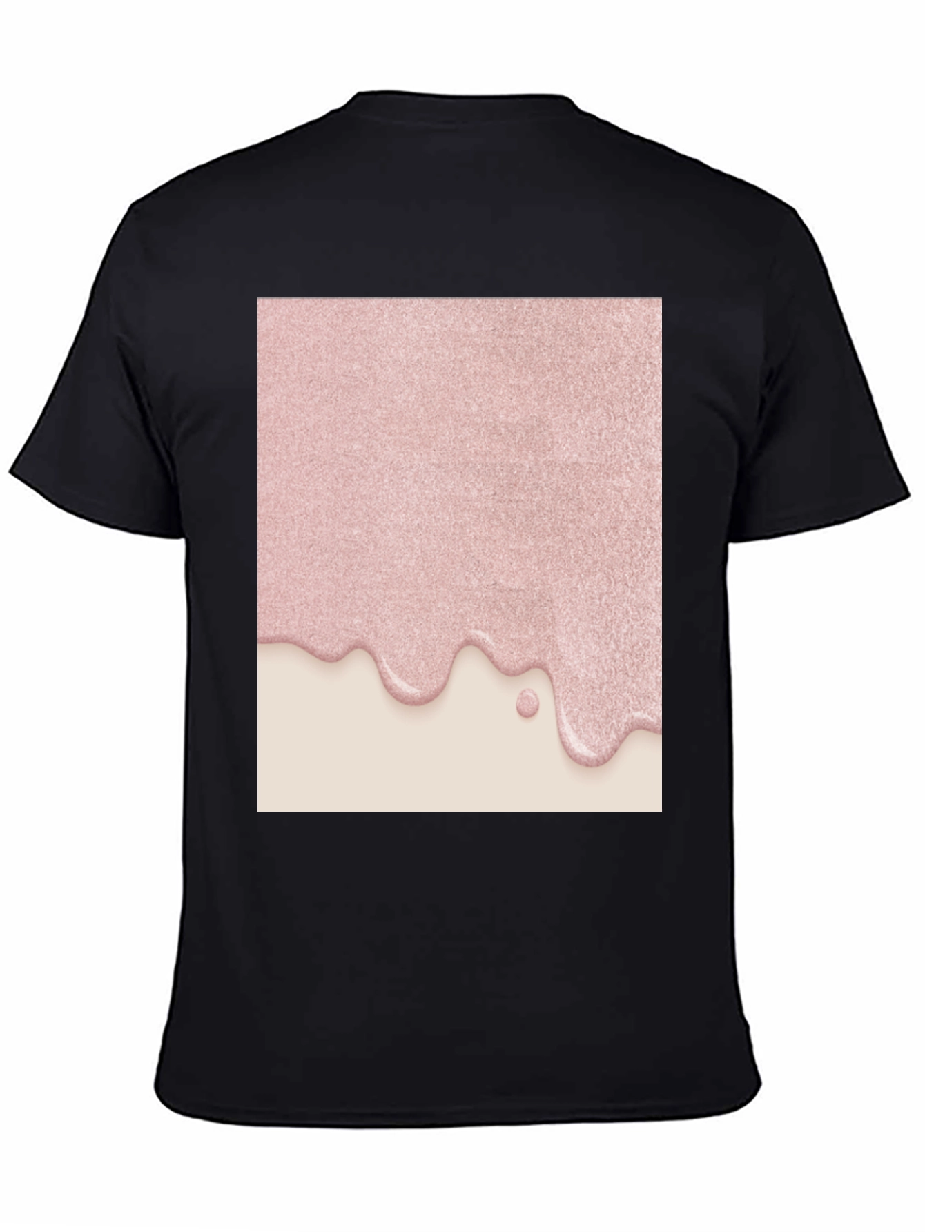 Black Pink Drip Graphic Tee - Modern Stylish Design view 4