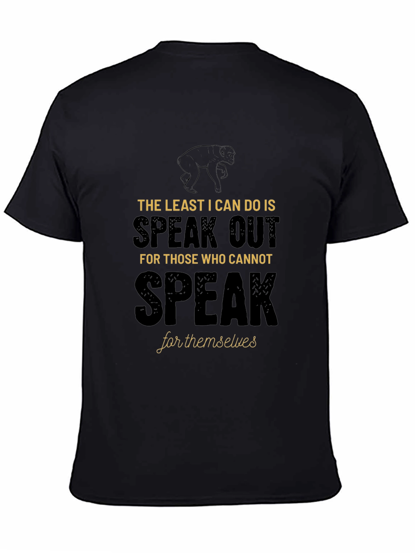 Black Speak Out T-Shirt - Advocate for the Voiceless view 4