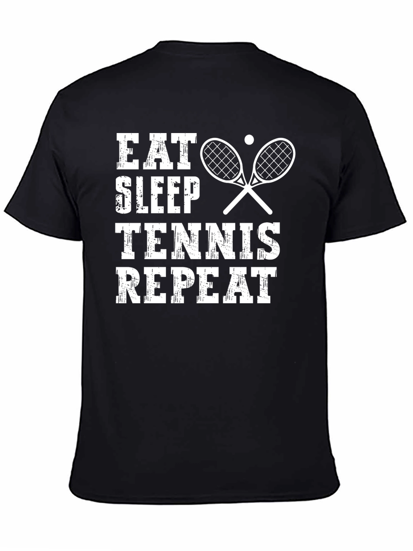 Eat Sleep Tennis Repeat Graphic T-Shirt - 4