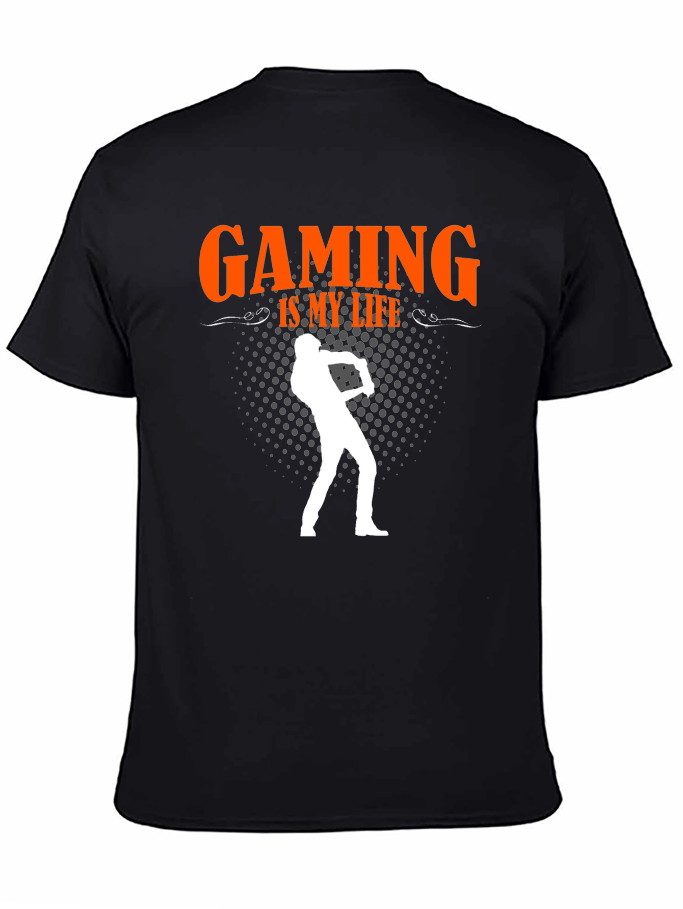 Black Gaming Is My Life T-Shirt - Gamer Gift view 4