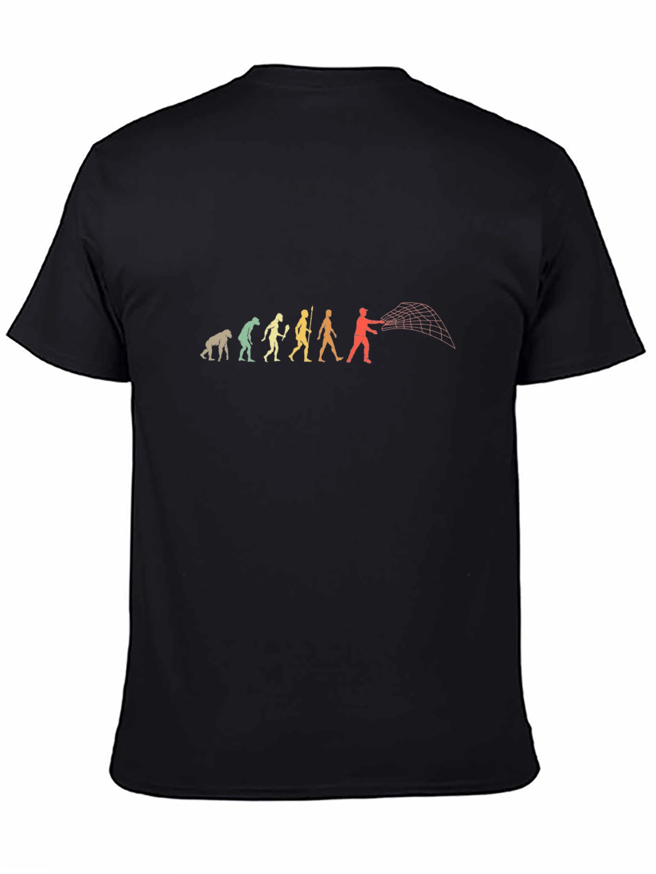 Black Evolution of Fishing T-Shirt view 4