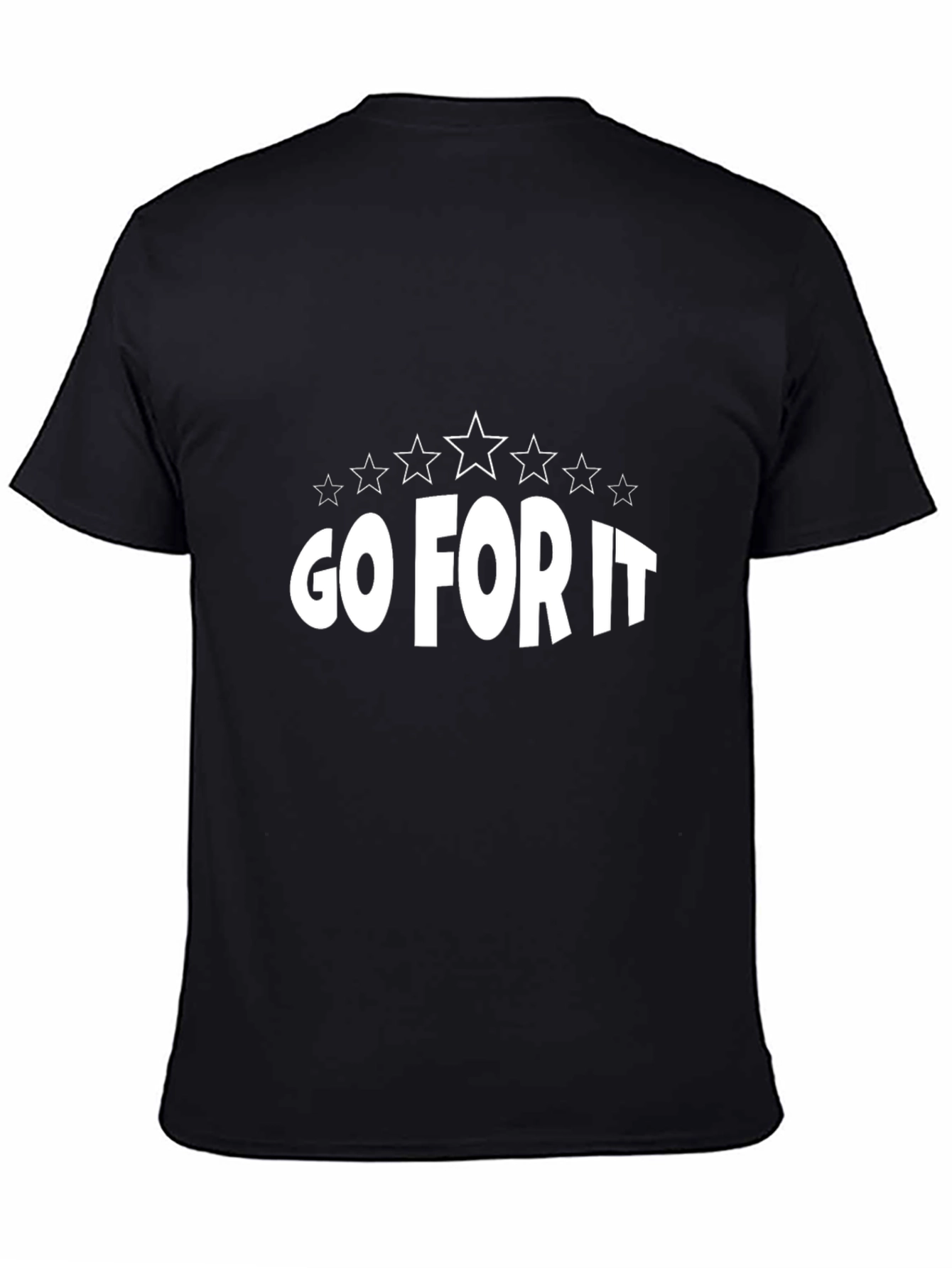 Black Go For It T-Shirt - Motivation Black Tee view 4