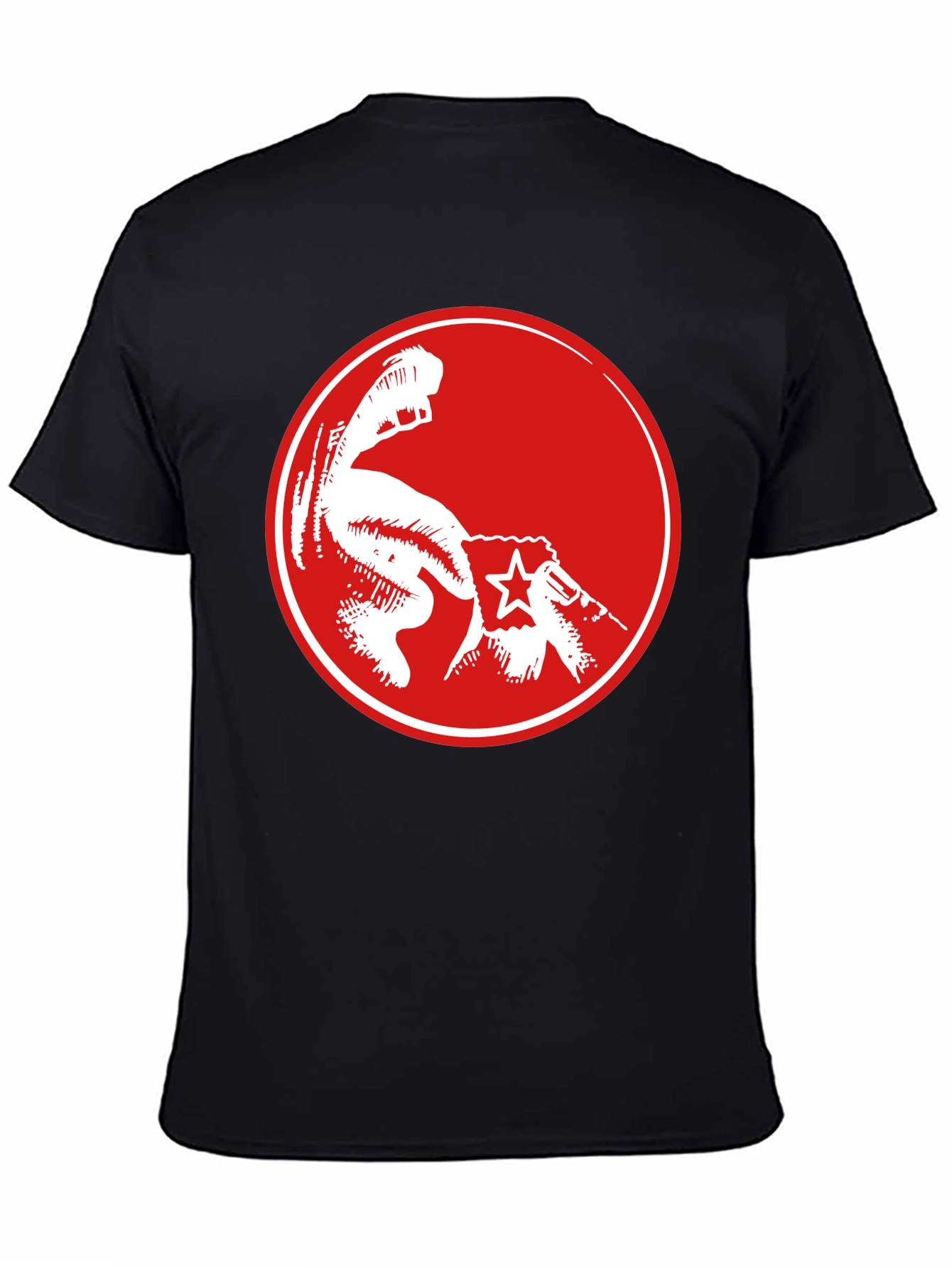 Black Red Fist Graphic Black T-Shirt - Power & Revolution view 4