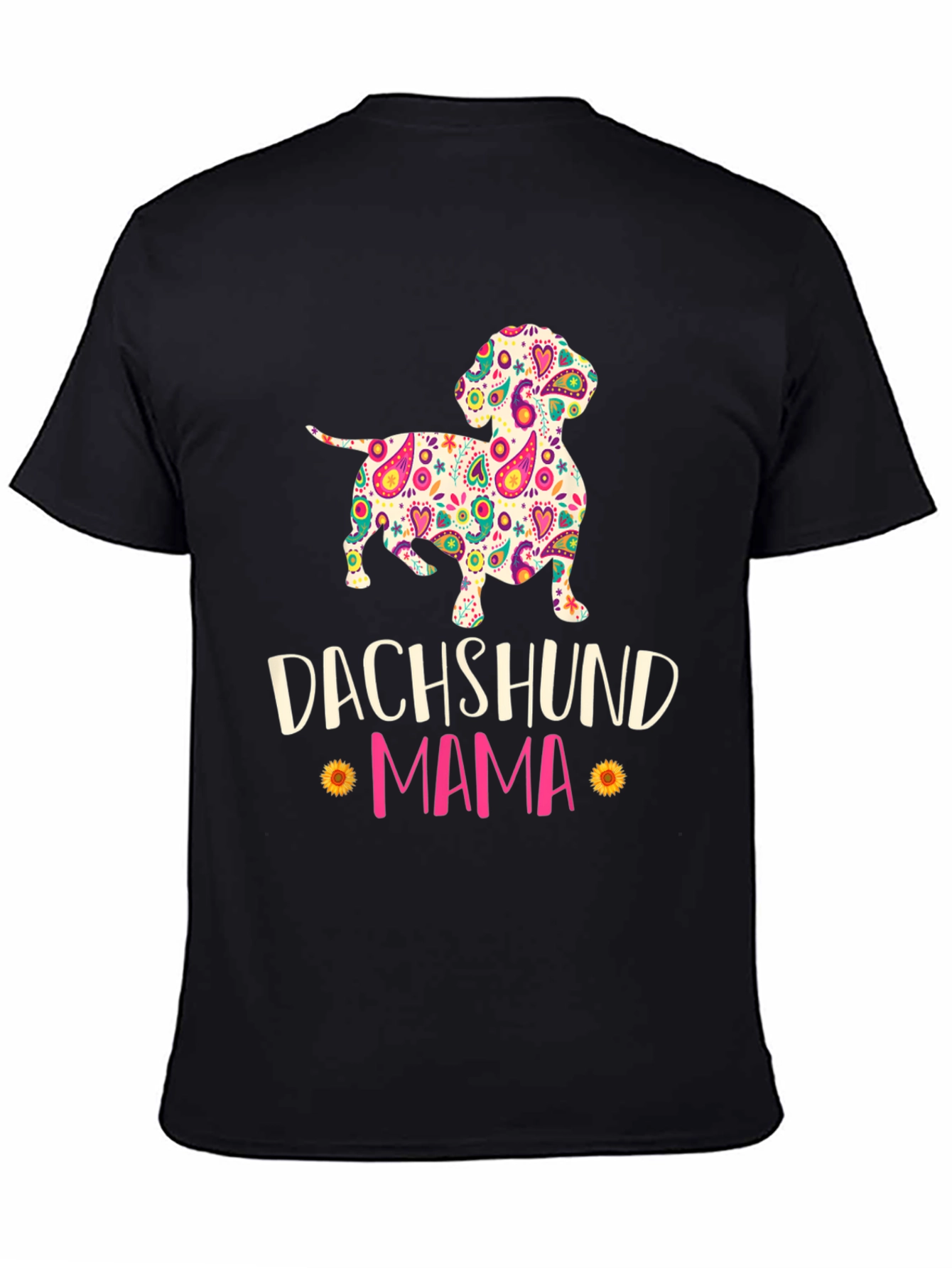 Dachshund Mama Floral Graphic T-Shirt - 4