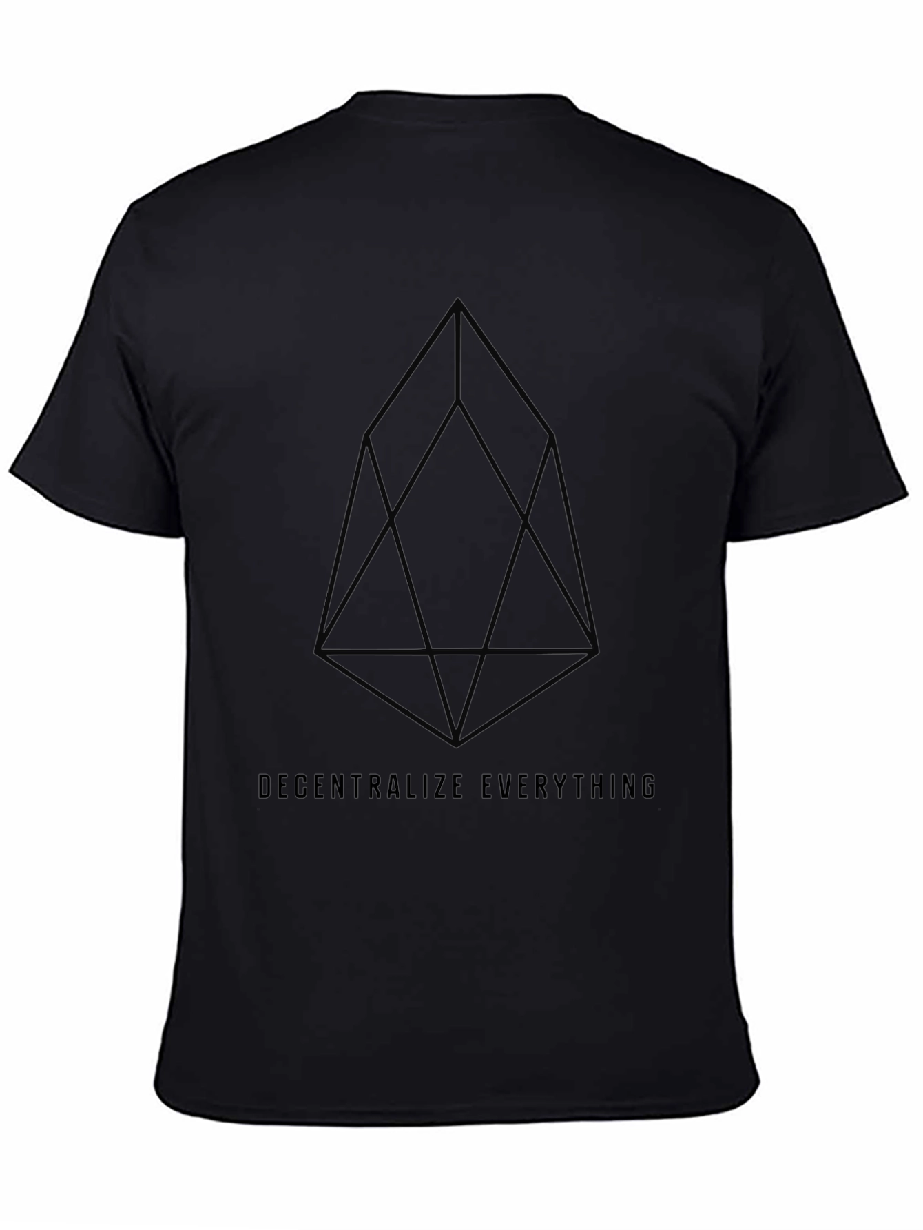 Black Decentralize Everything Black Tee view 4