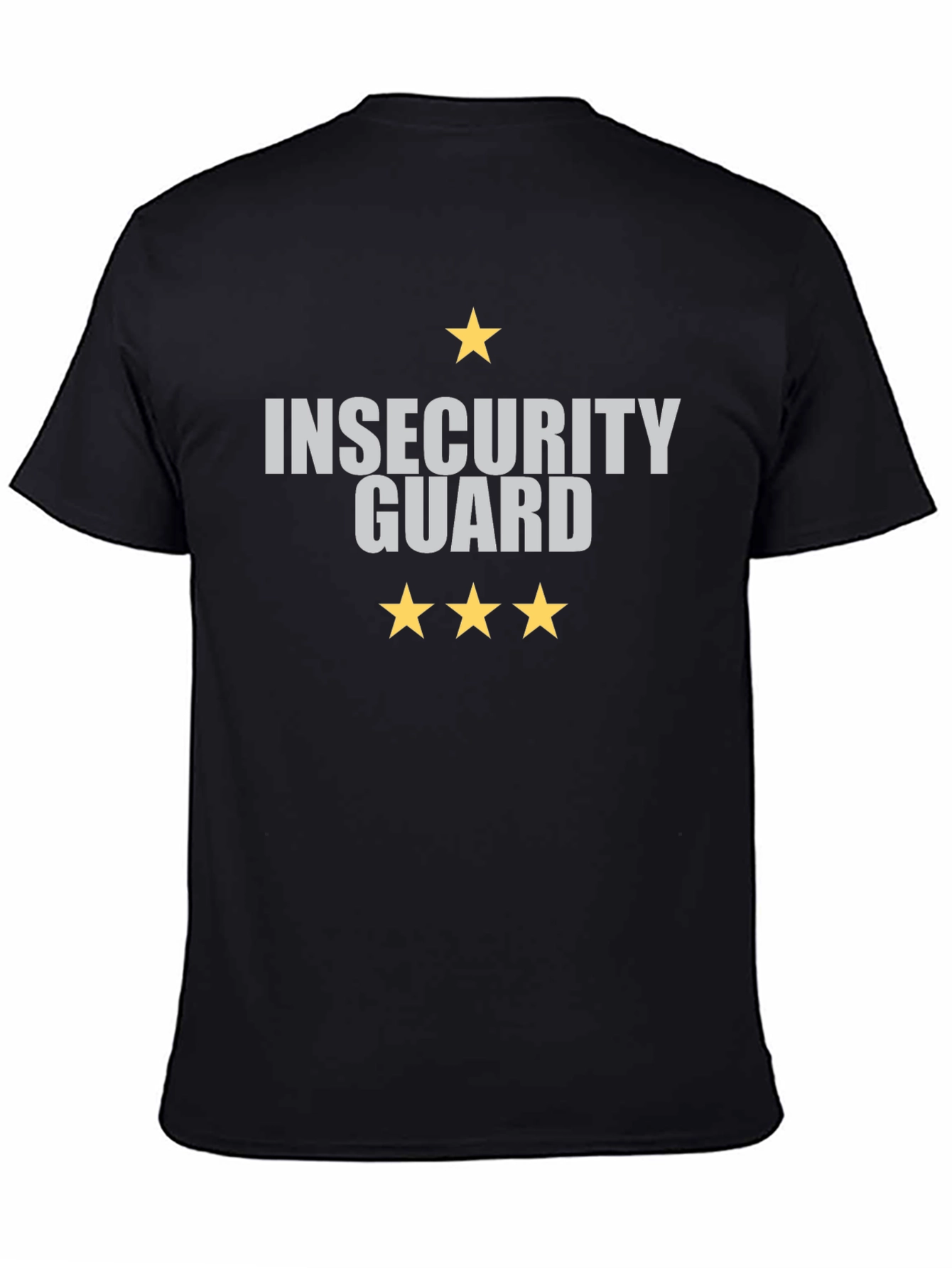 Black Insecurity Guard Graphic T-Shirt view 4