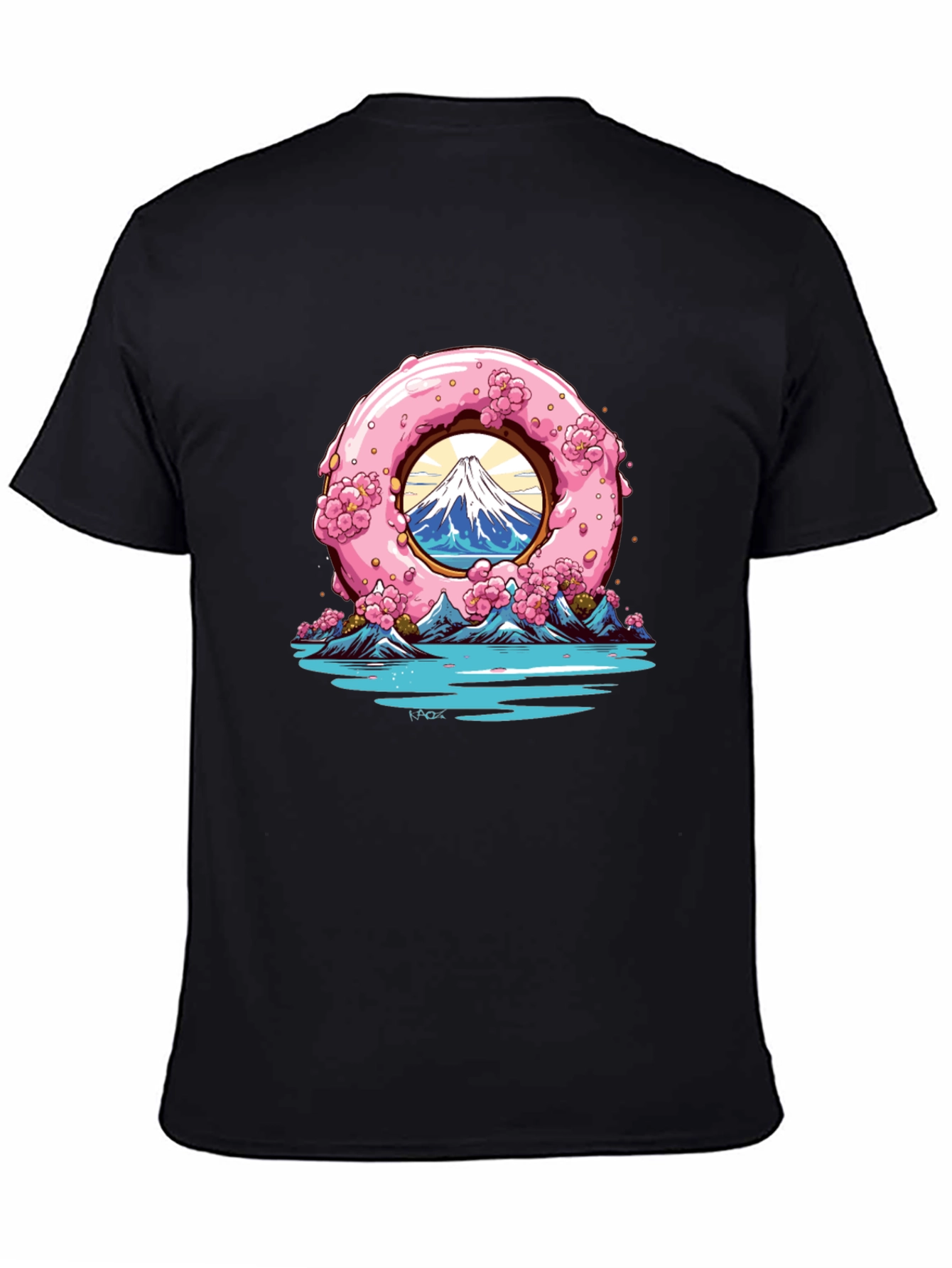 Black Donut Mountain Graphic Tee view 4