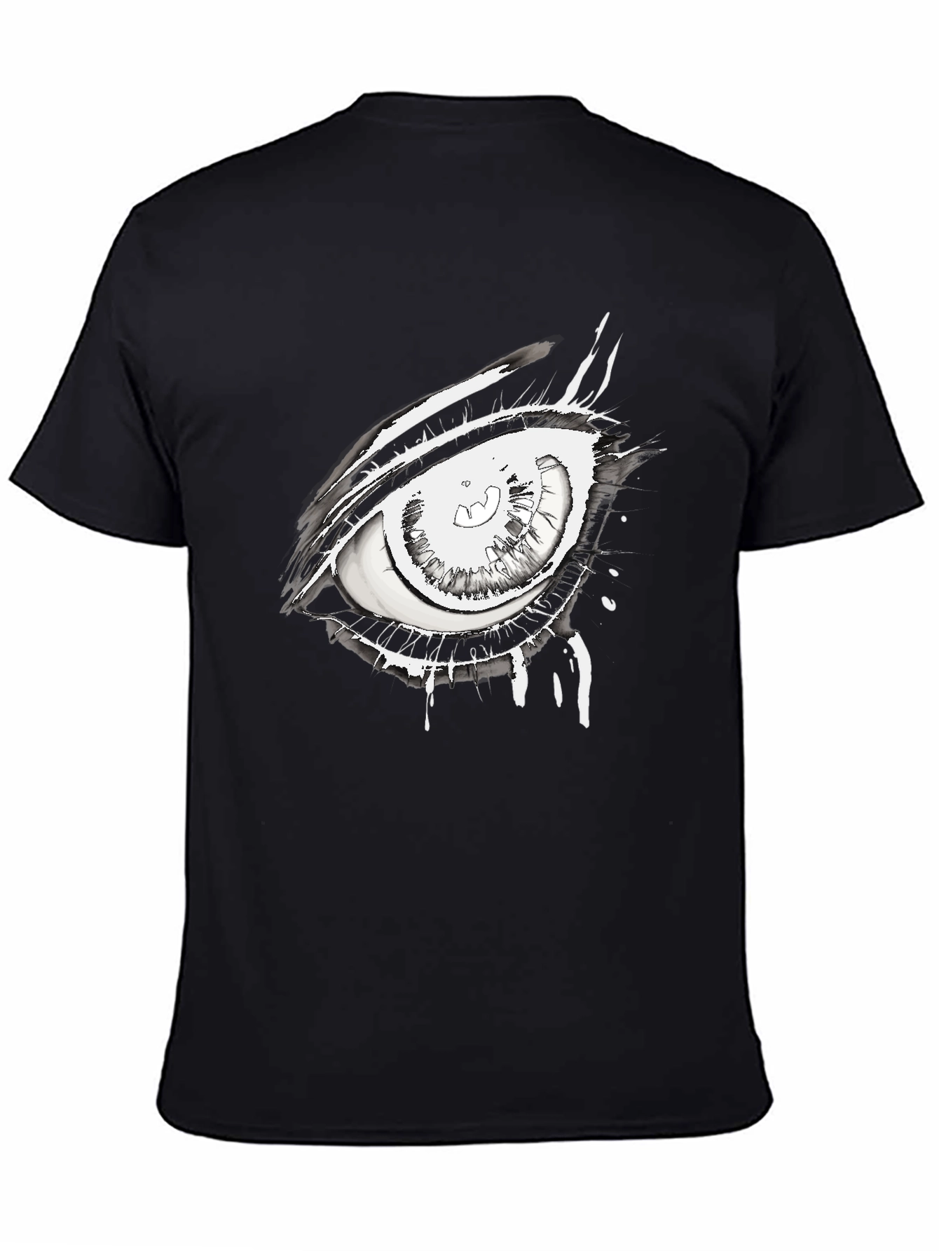 Black Eye Graphic Black Tee - Unique Streetwear Style view 4