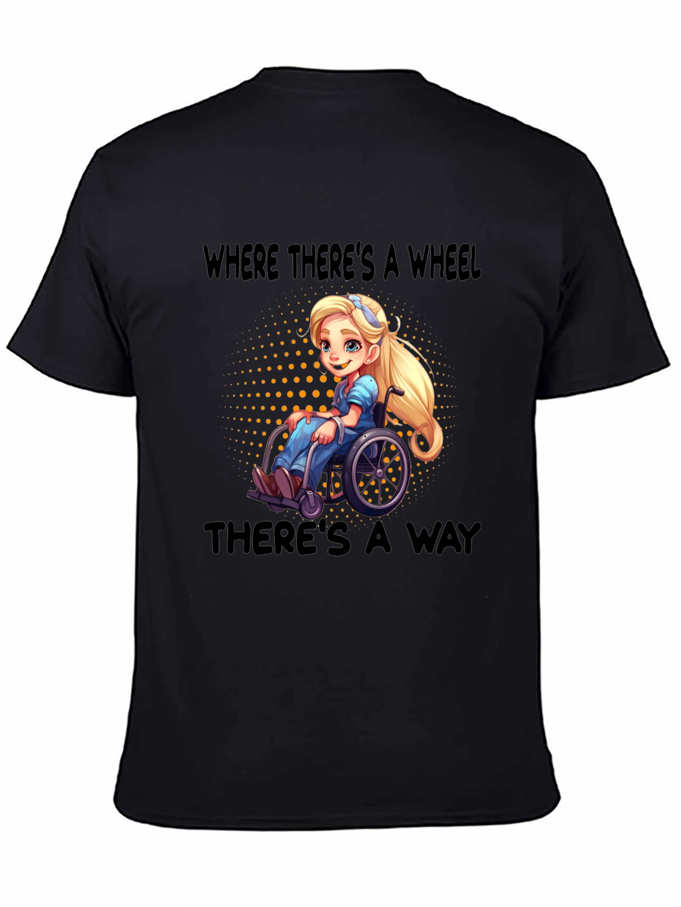 Empowering Wheelchair Cartoon Tee - 4