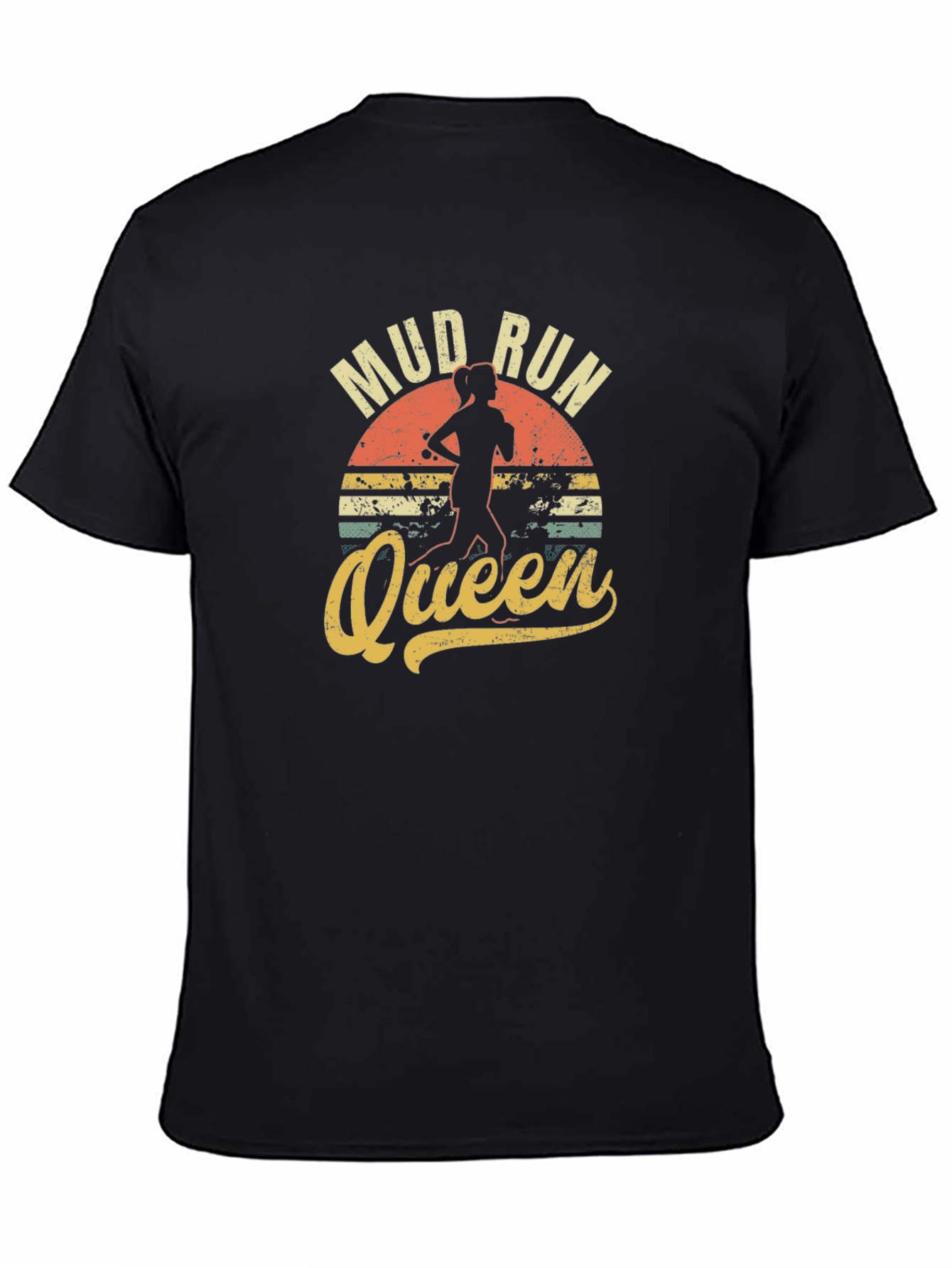 Black Mud Run Queen Graphic T-Shirt view 4