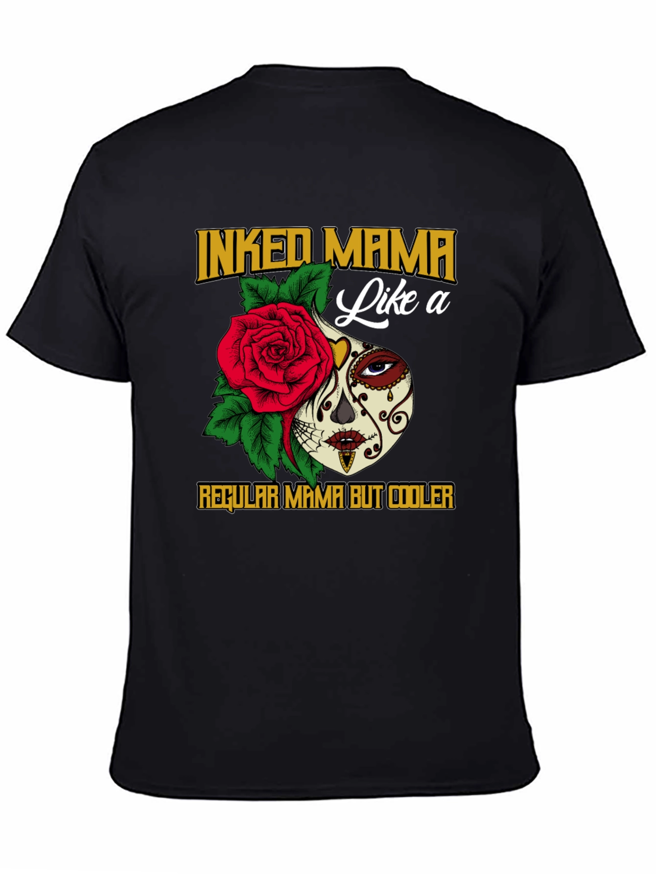 Inked Mama Sugar Skull Graphic T-Shirt - 4