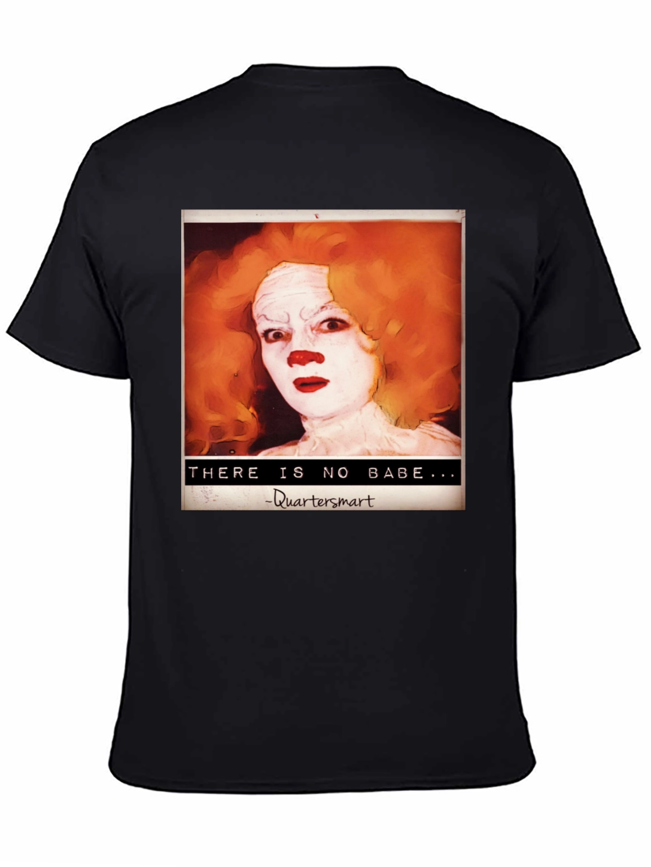 Black Creepy Clown Art T-Shirt view 4