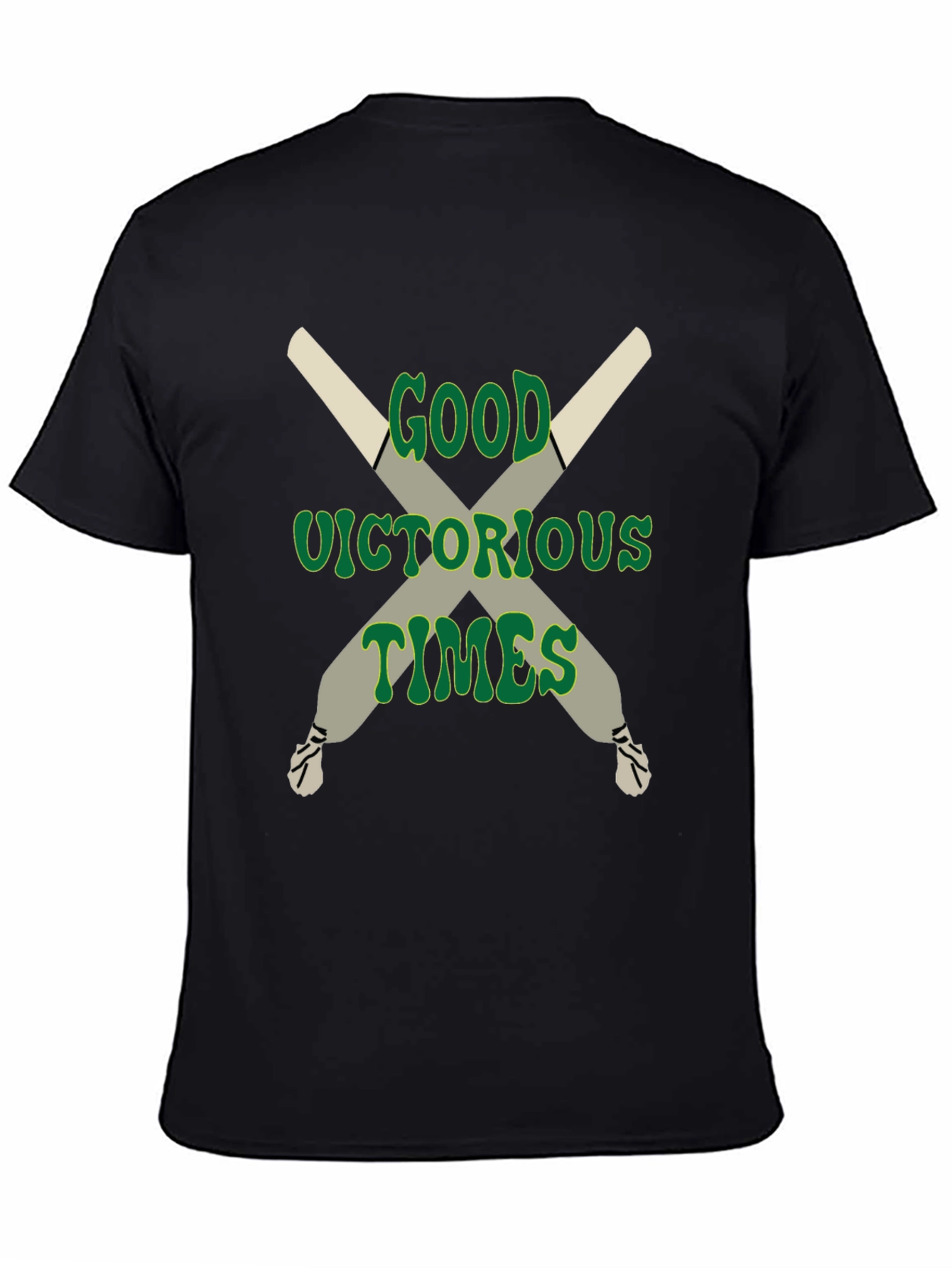 Black Good Victorious Times Graphic T-Shirt view 4