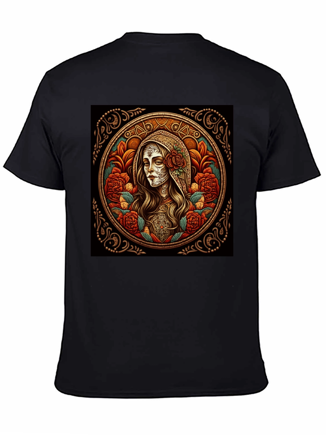 Black Day of the Dead T-Shirt view 4