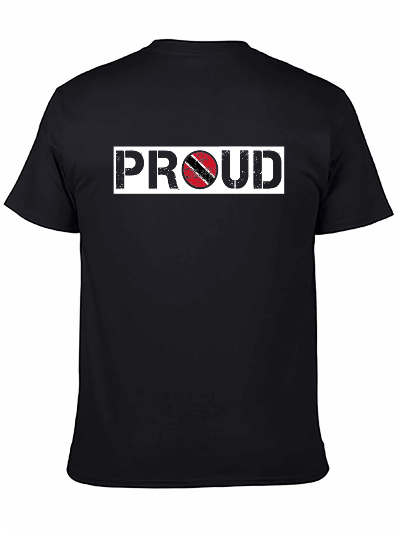 Black Proud Trinidad & Tobago Flag T-Shirt view 4