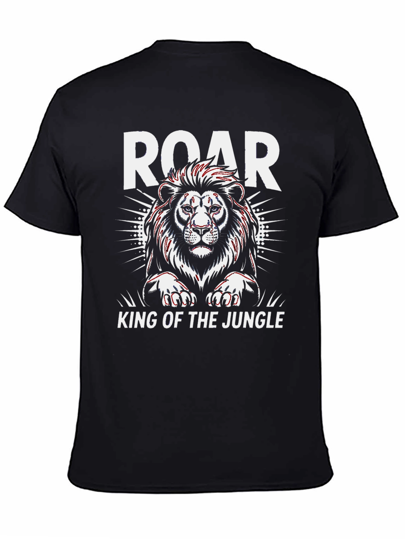 Black Roar Lion King T-Shirt - Jungle Pride view 4