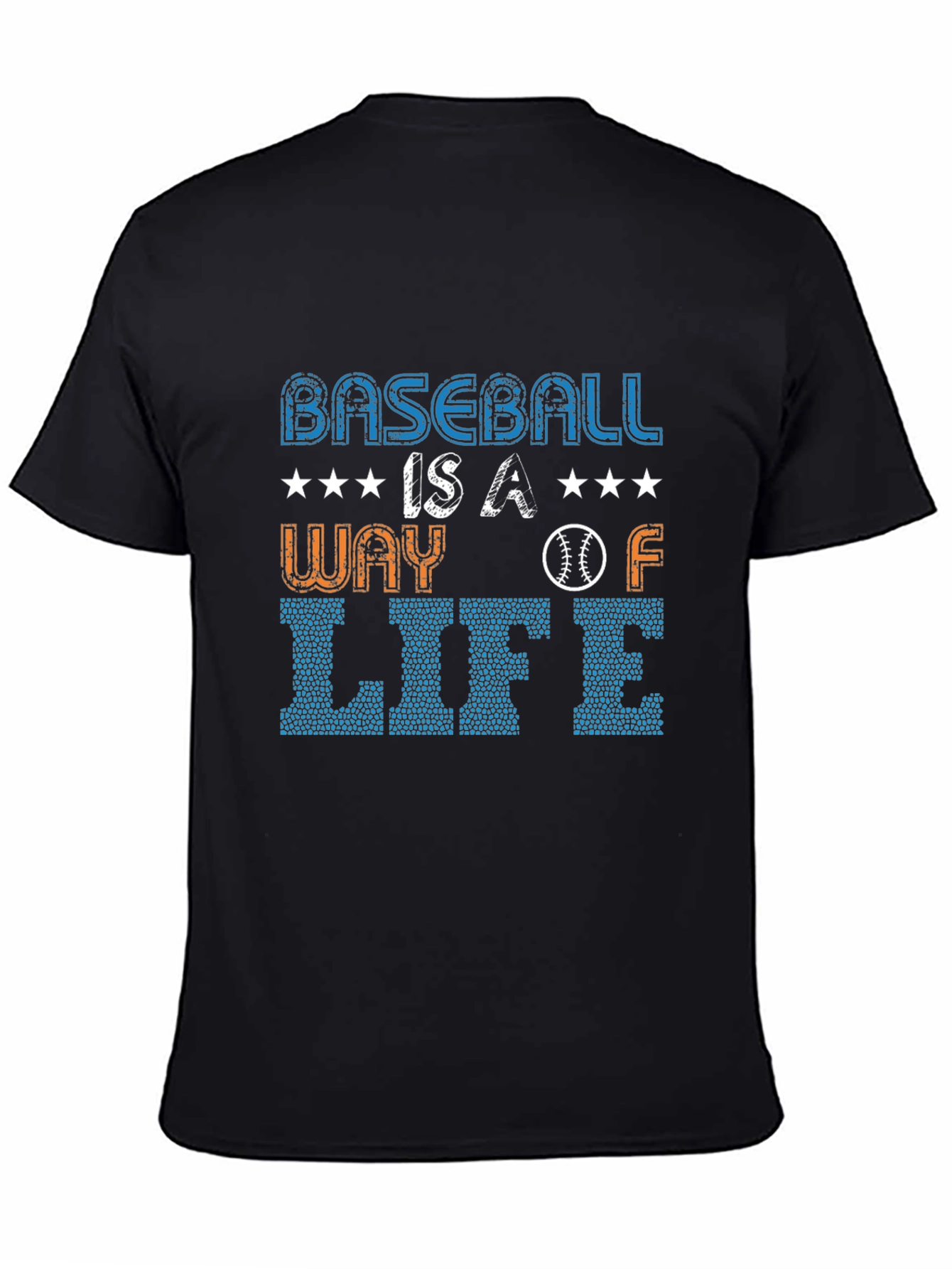 Black Baseball Is A Way Of Life Graphic Tee view 4