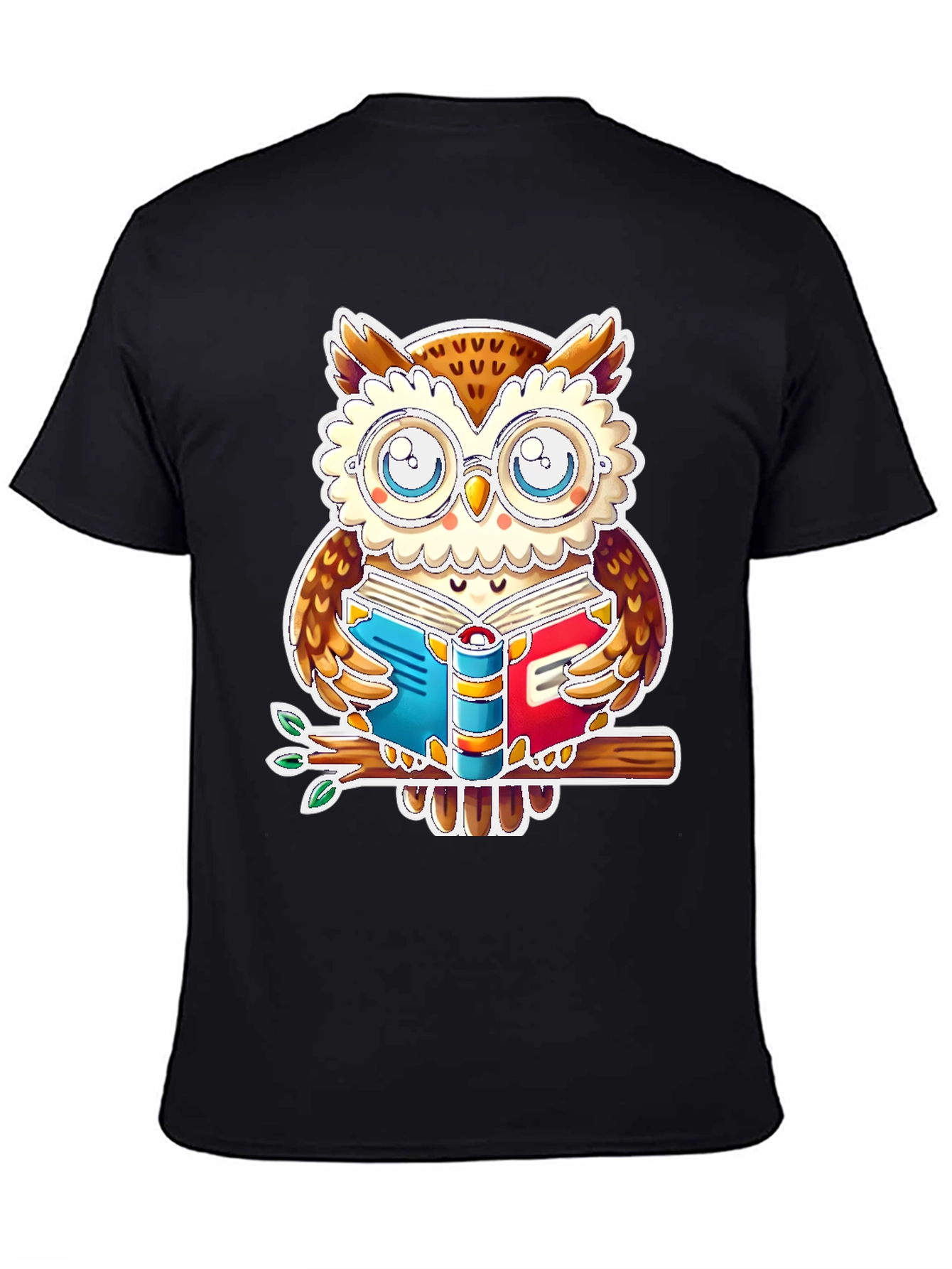 Black Bookish Owl T-Shirt - Study In Style! view 4