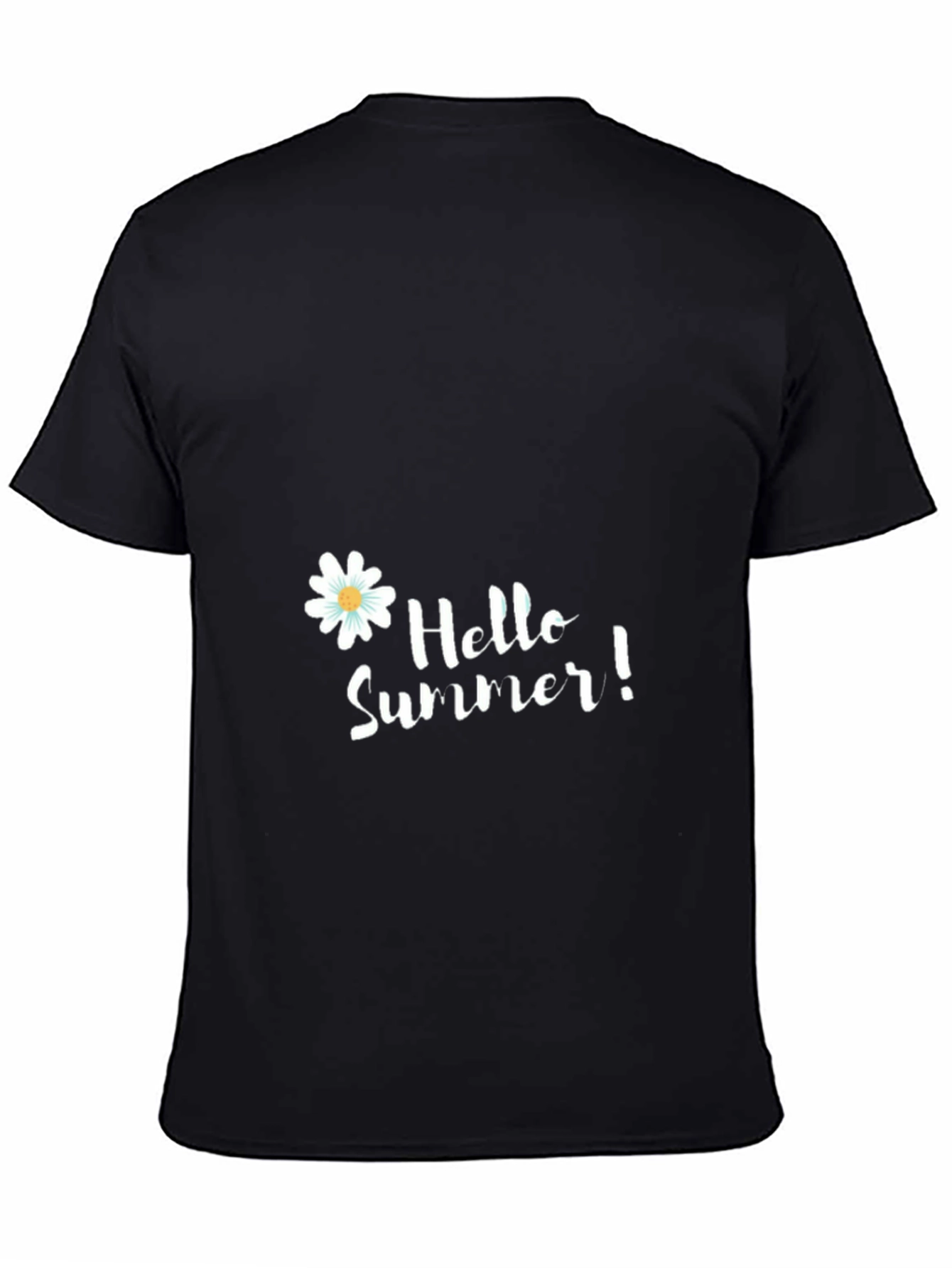 Black Hello Summer Black T-Shirt view 4