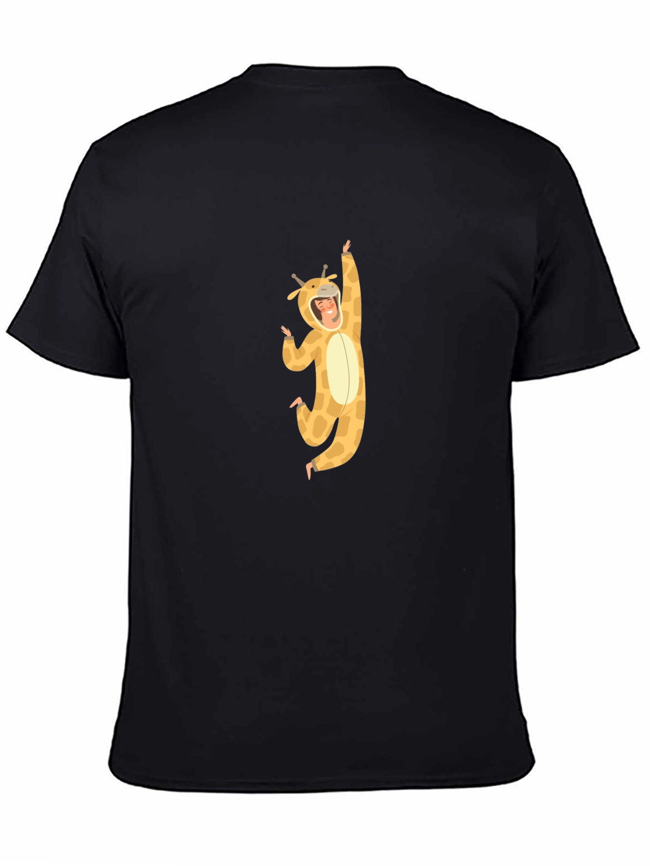 Black Giraffe Costume Graphic Tee view 4
