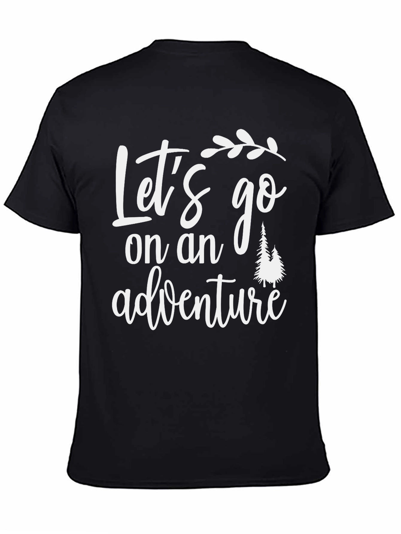 Black Adventure Awaits T-Shirt view 4