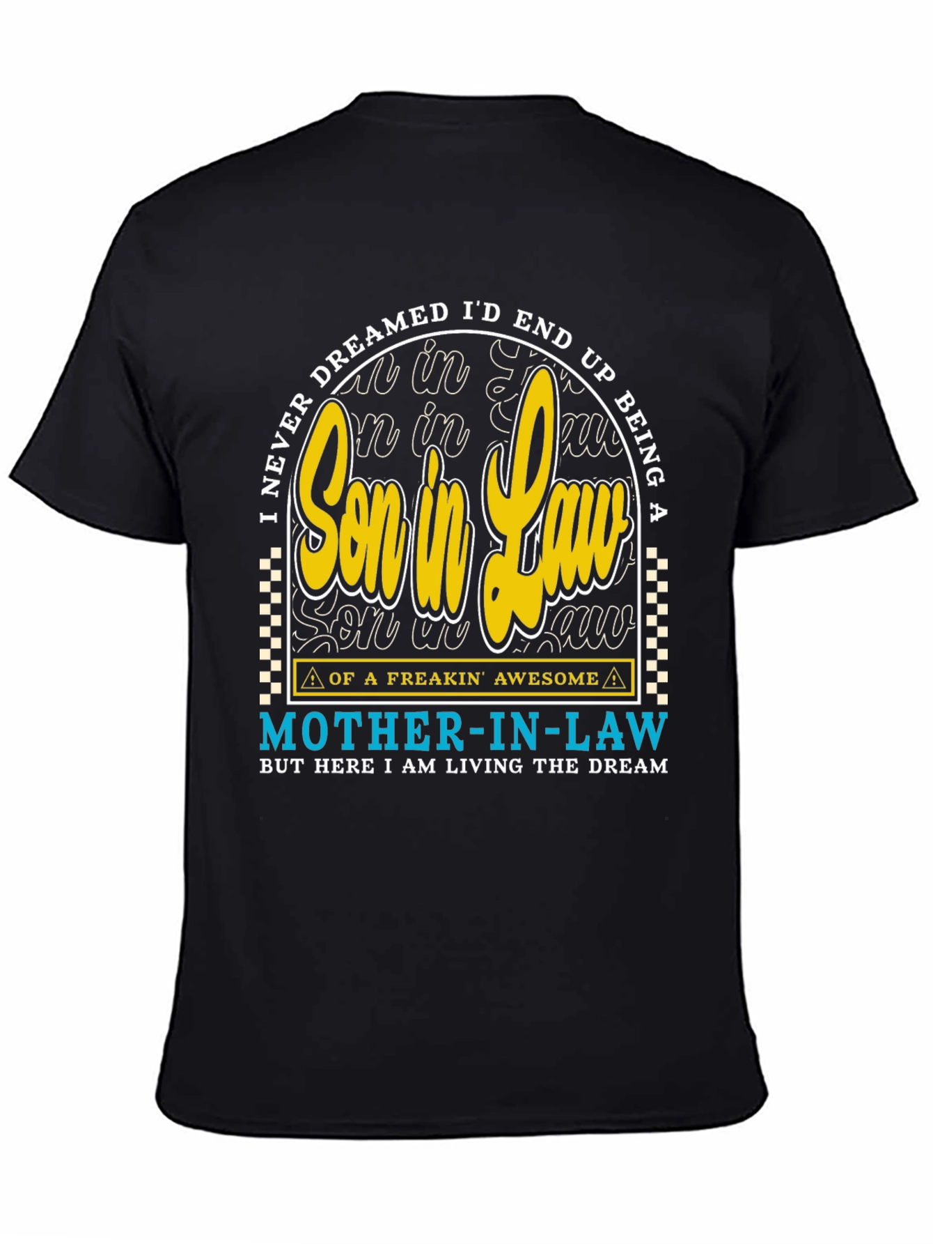 Black Son-in-Law Novelty Graphic T-Shirt view 4